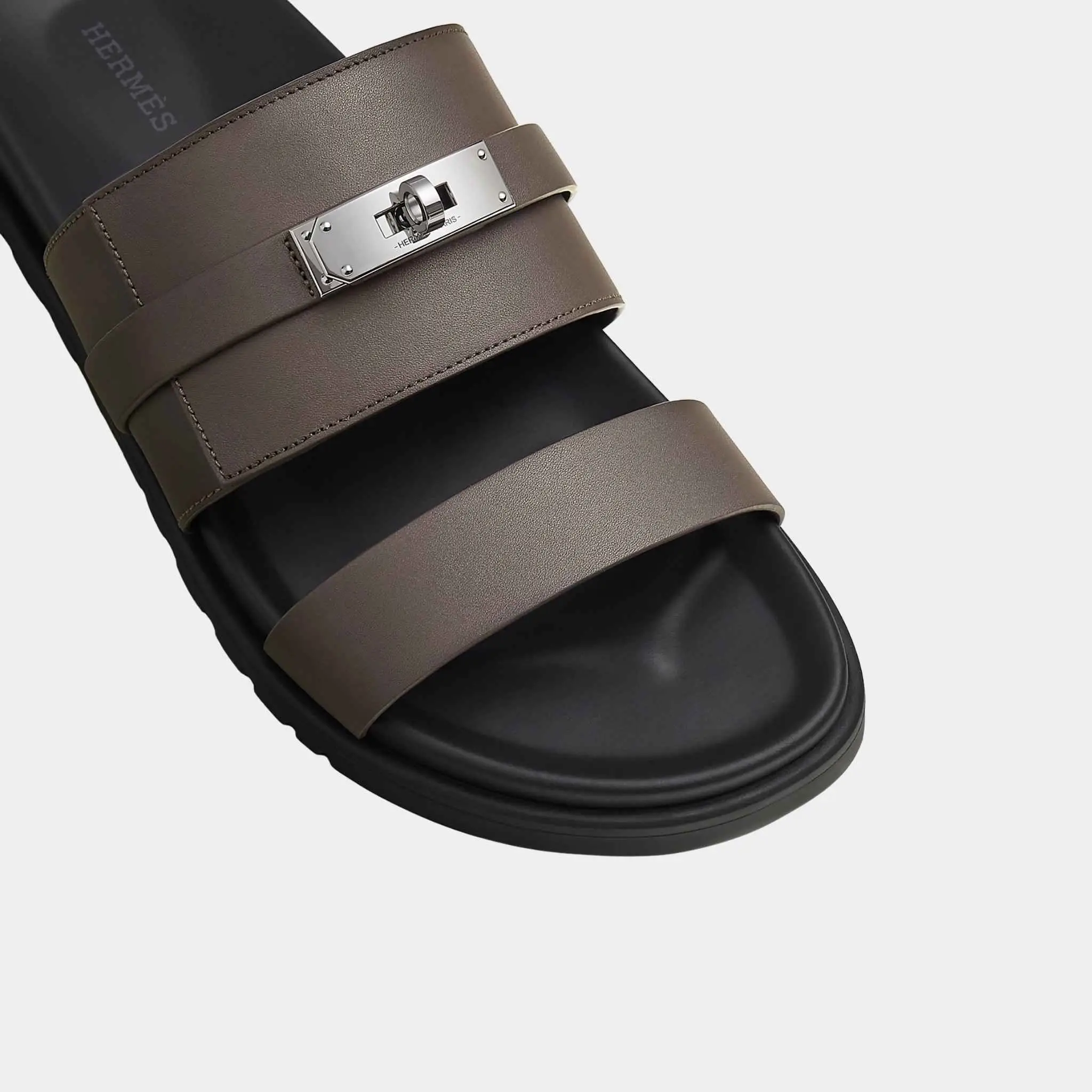 Jackson Sandal in Calfskin with Palladium Plated Buckle - Image 3