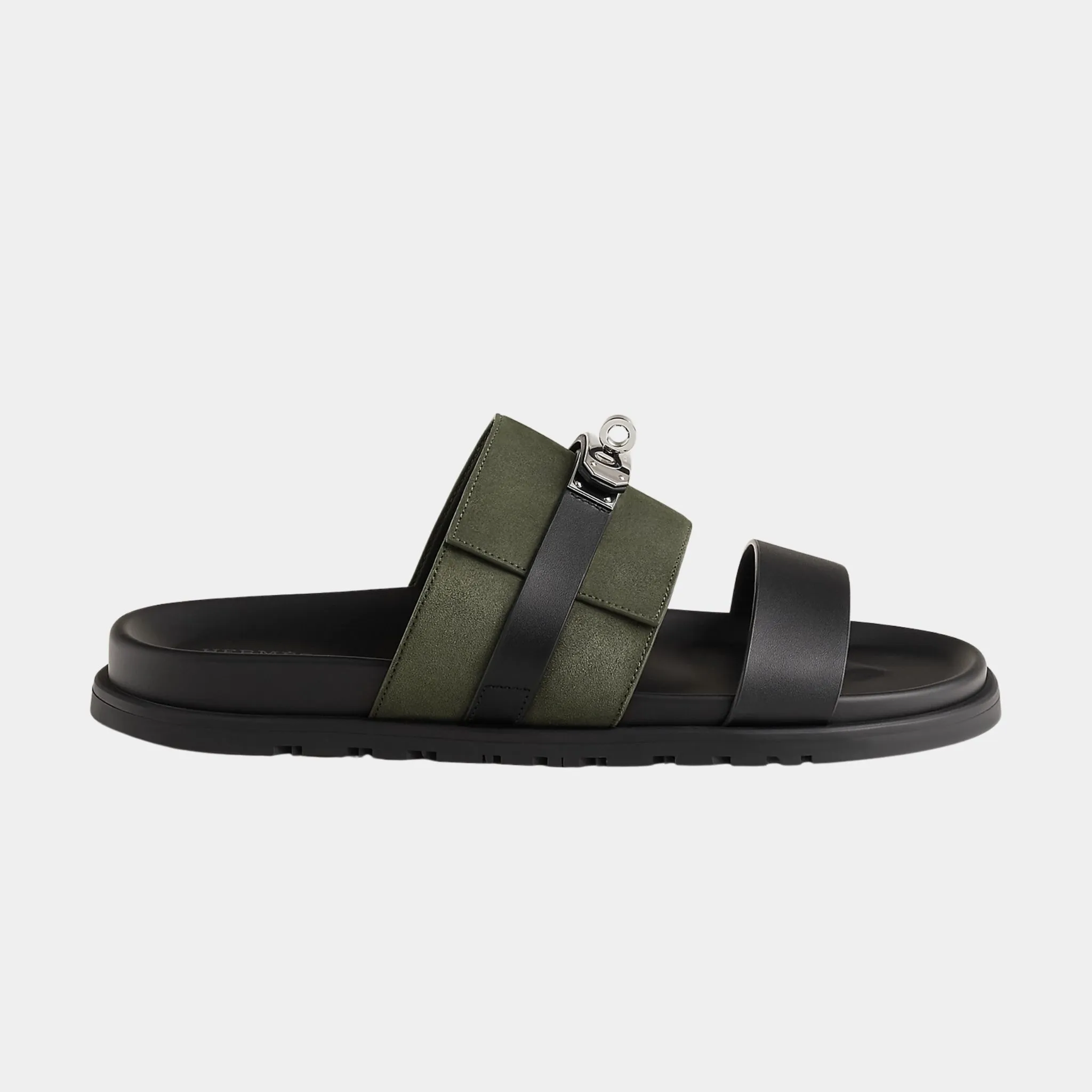Jackson Sandal in Calfskin and Suede - Image 2