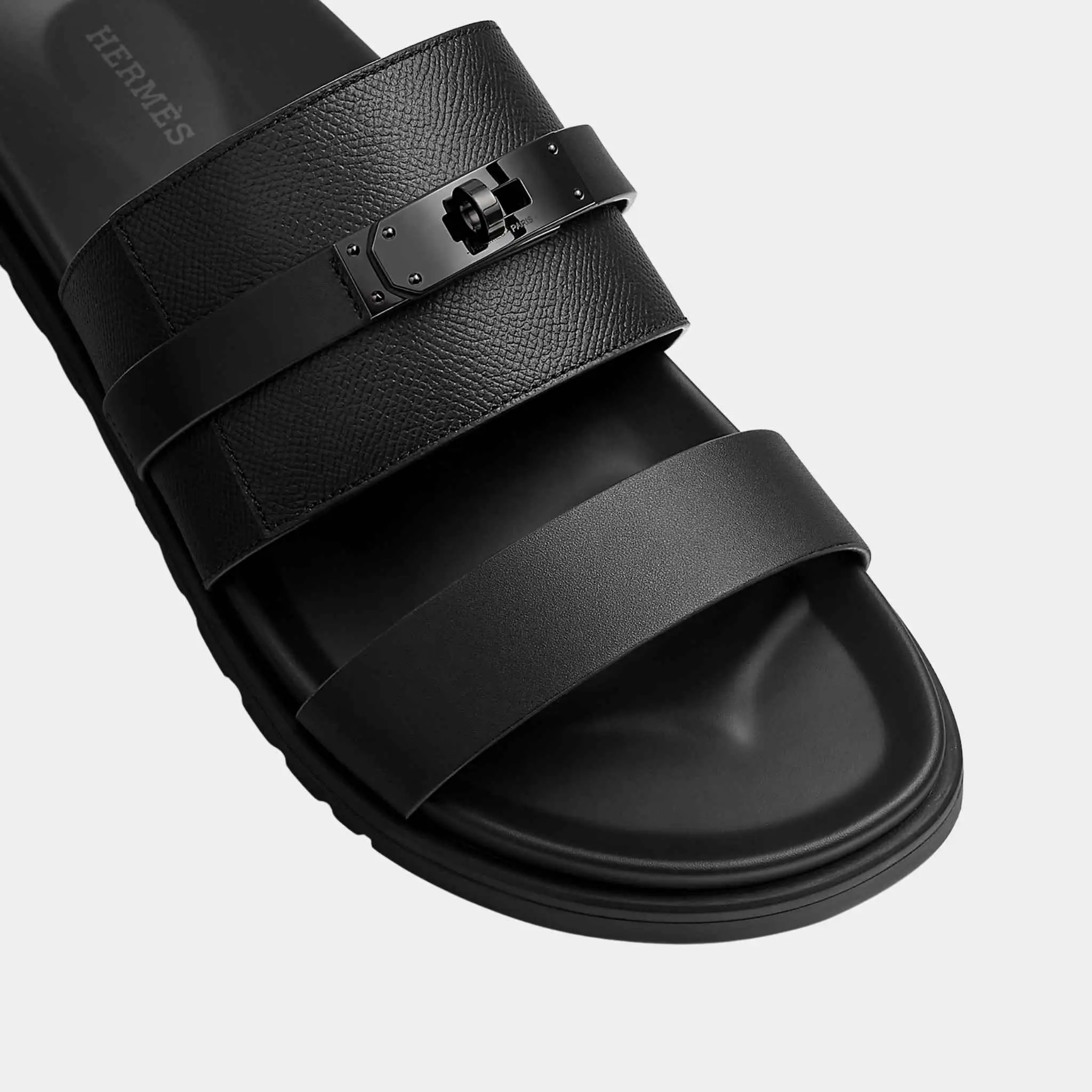 Jackson Sandal in Epsom Calfskin and Calfskin - Image 3
