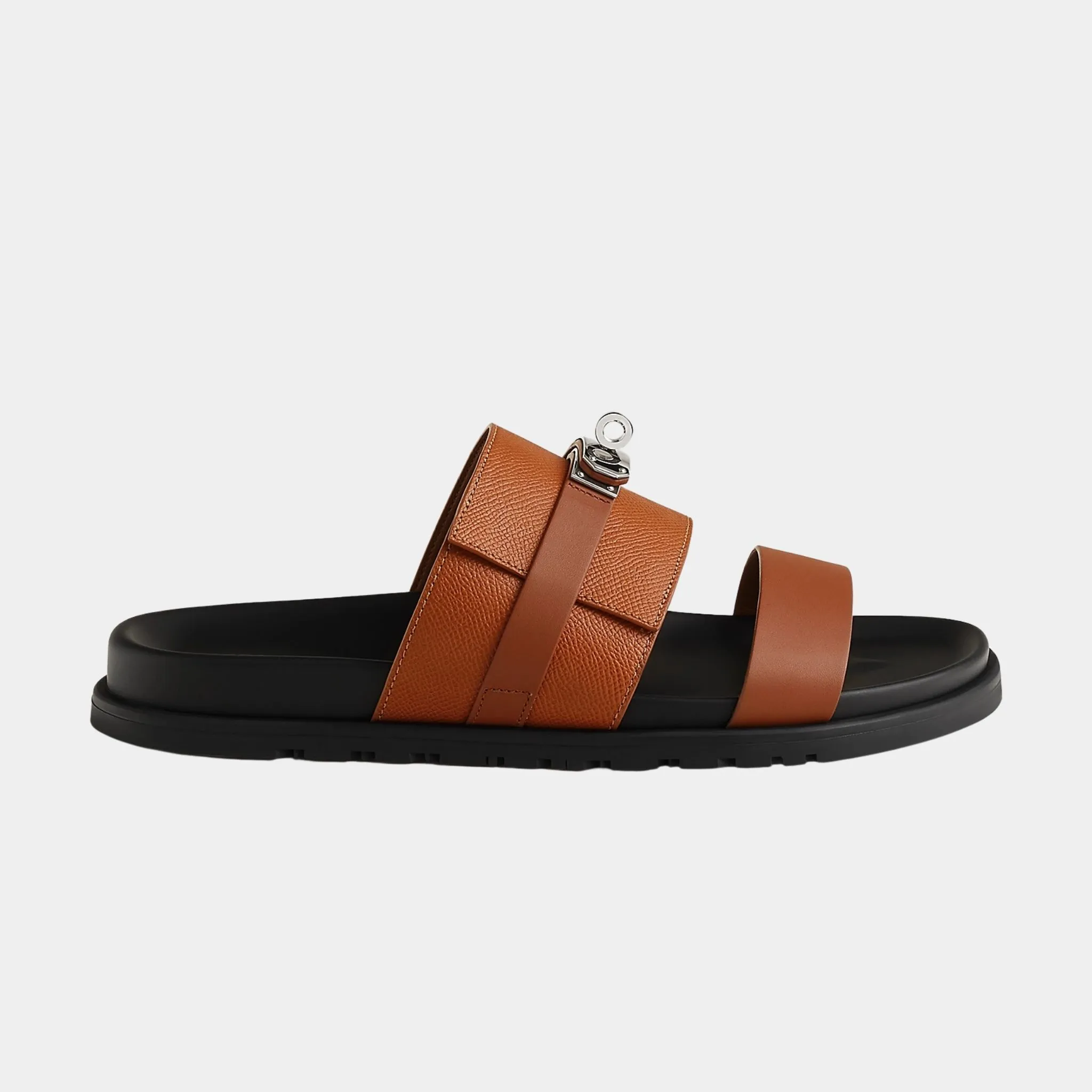 Jackson Sandal in Epsom Heritage Calfskin and Calfskin - Image 2