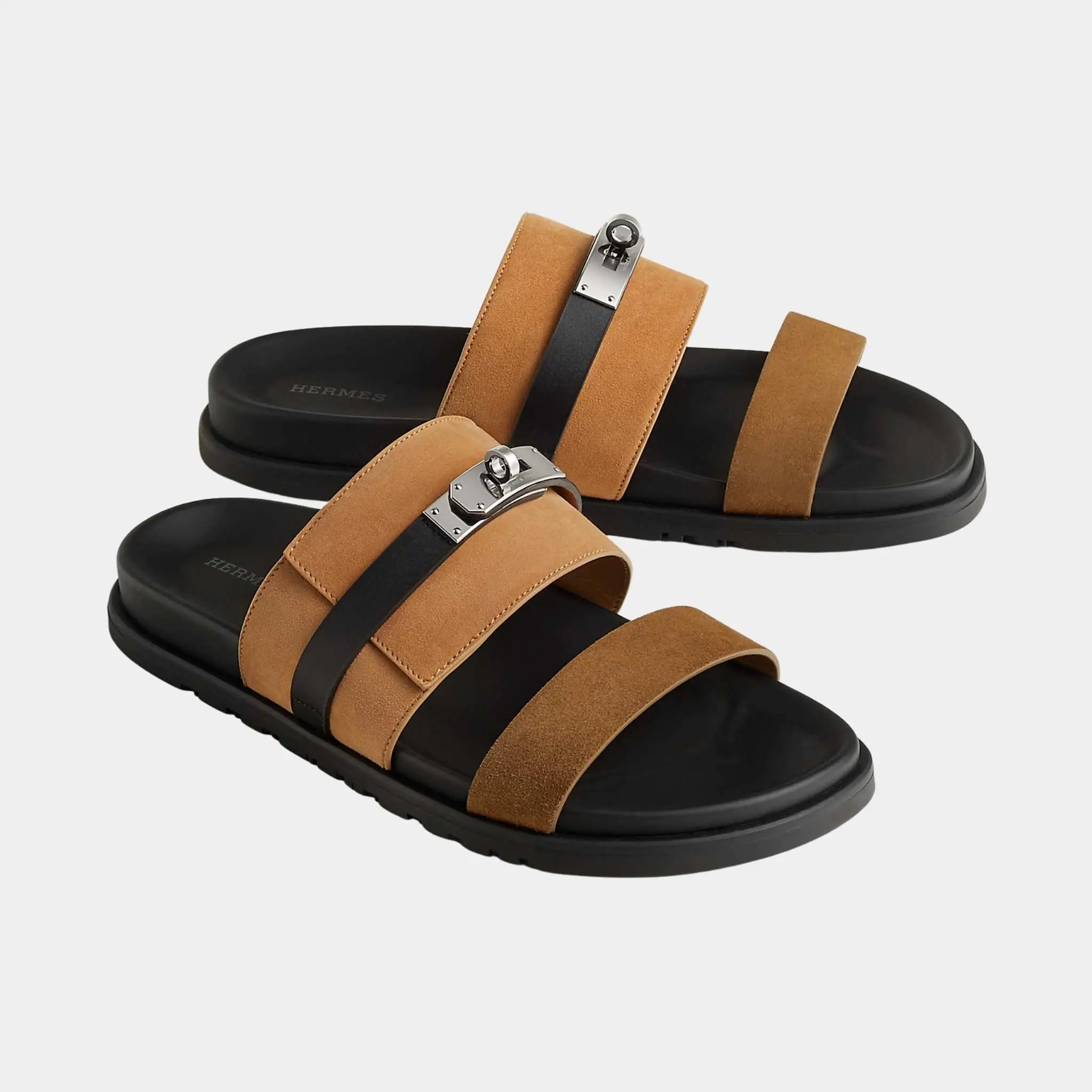 Jackson Sandals in Multicolor Suede Goatskin And Calfskin