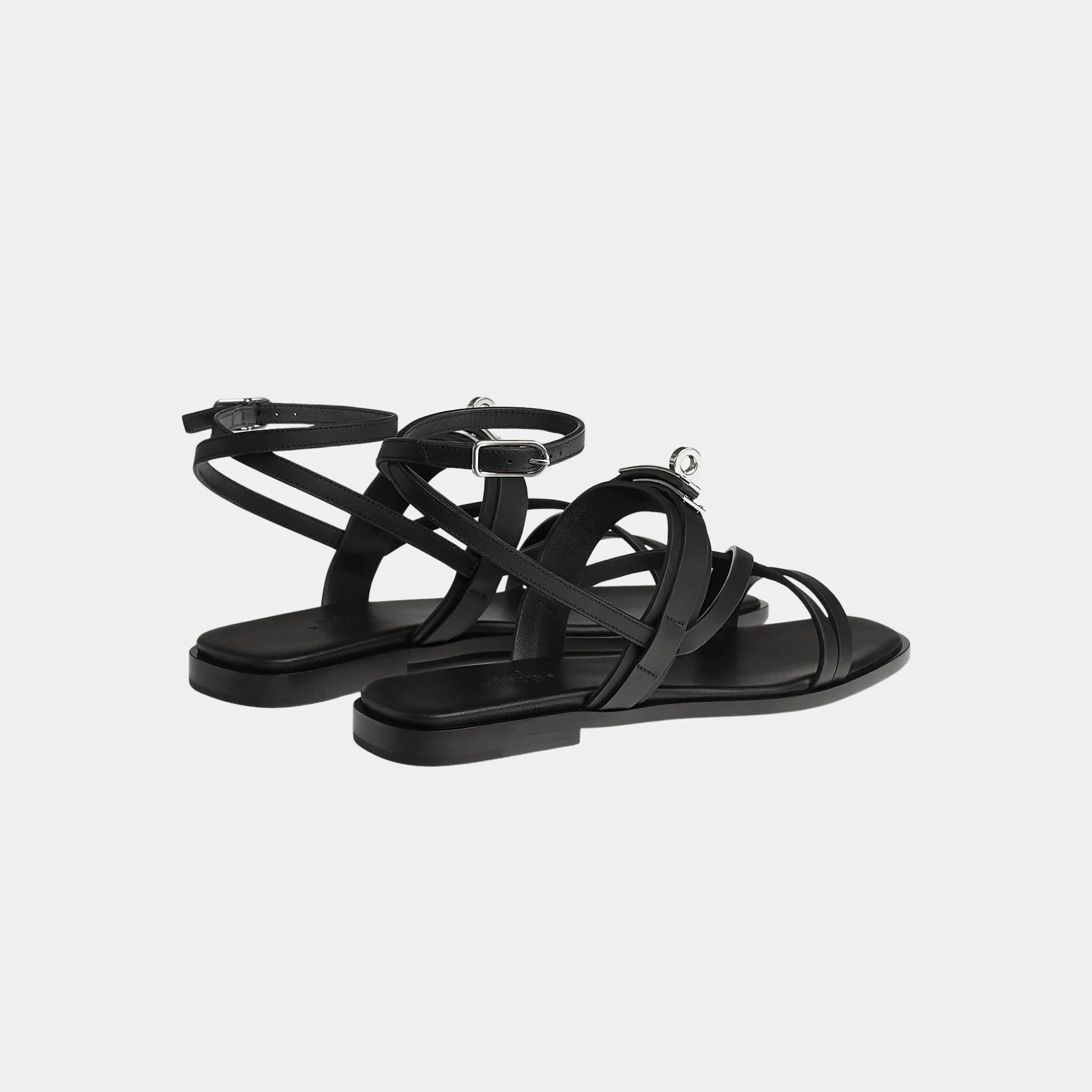 June Sandals with Straps in Calfskin - Image 3