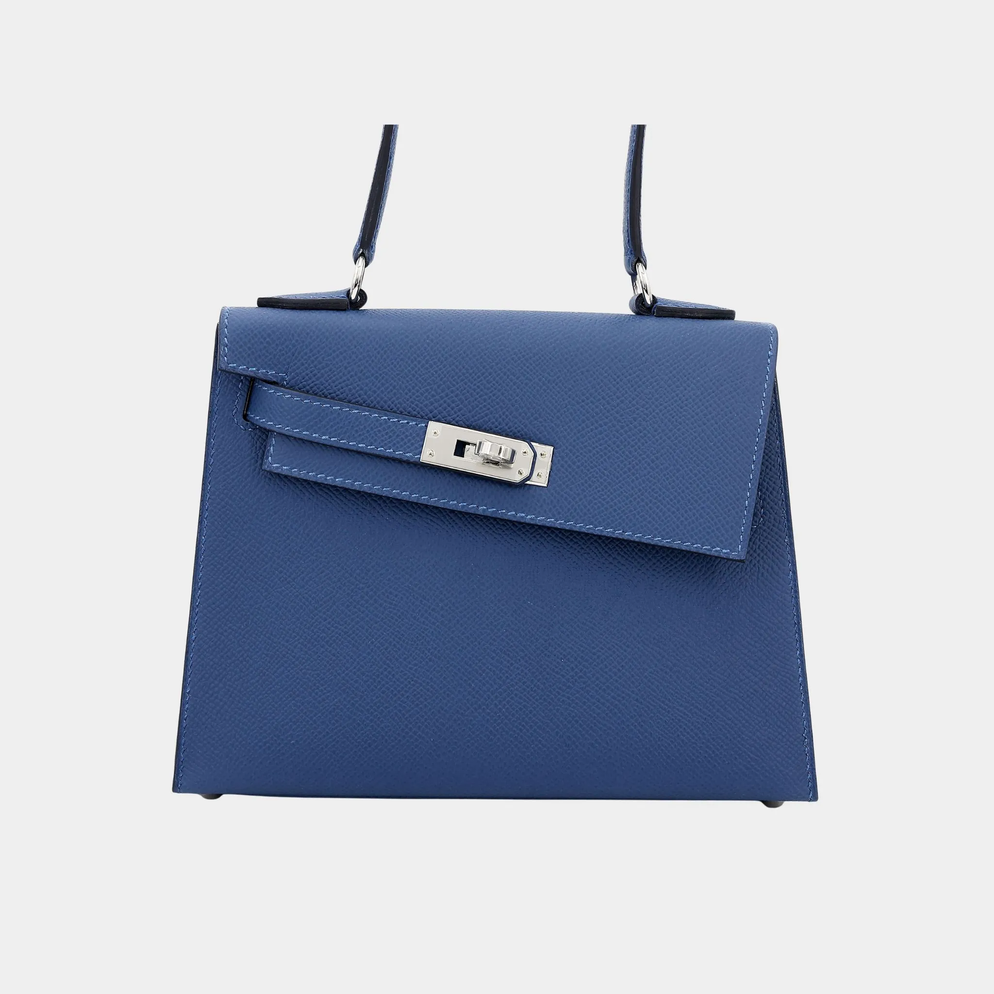 Kelly 20 Epsom Limited Edition En Desordre Bleu Tie PHW - Image 2