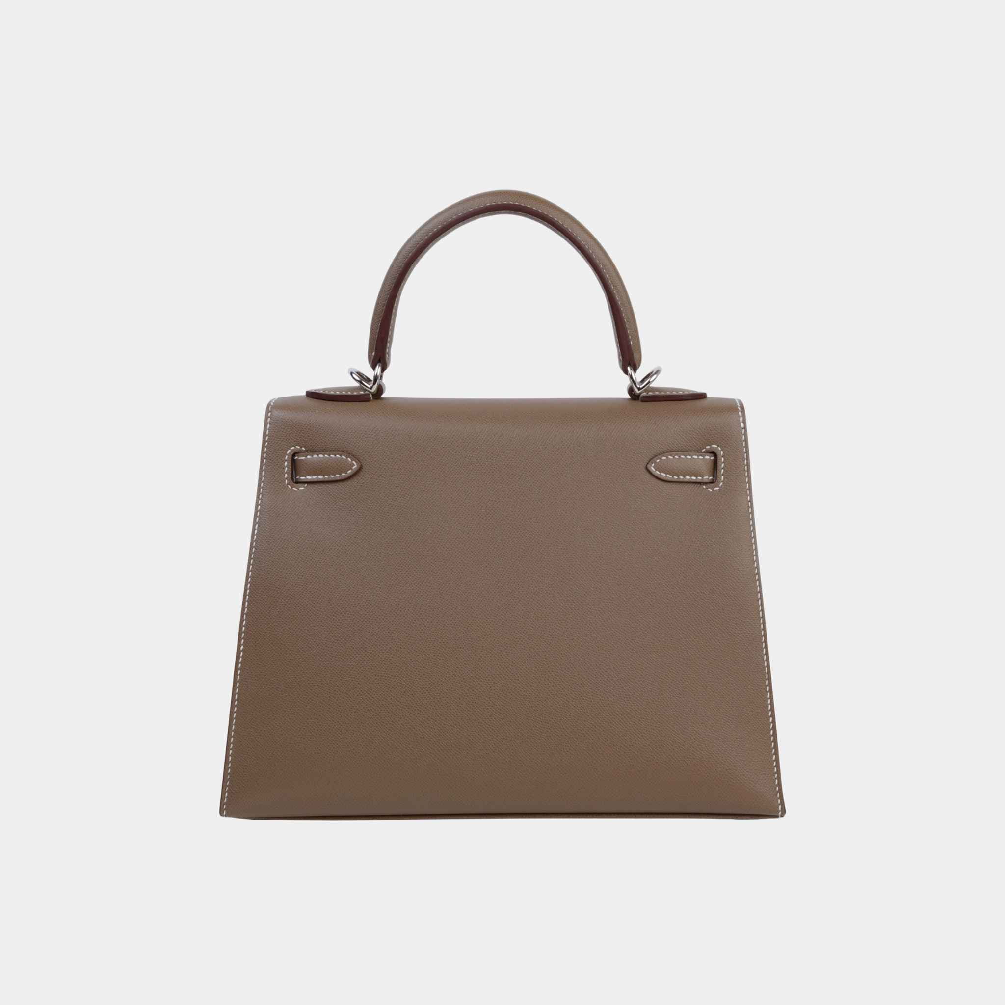 Kelly 25 Sellier Madame Etoupe/Bamboo PHW - Image 2