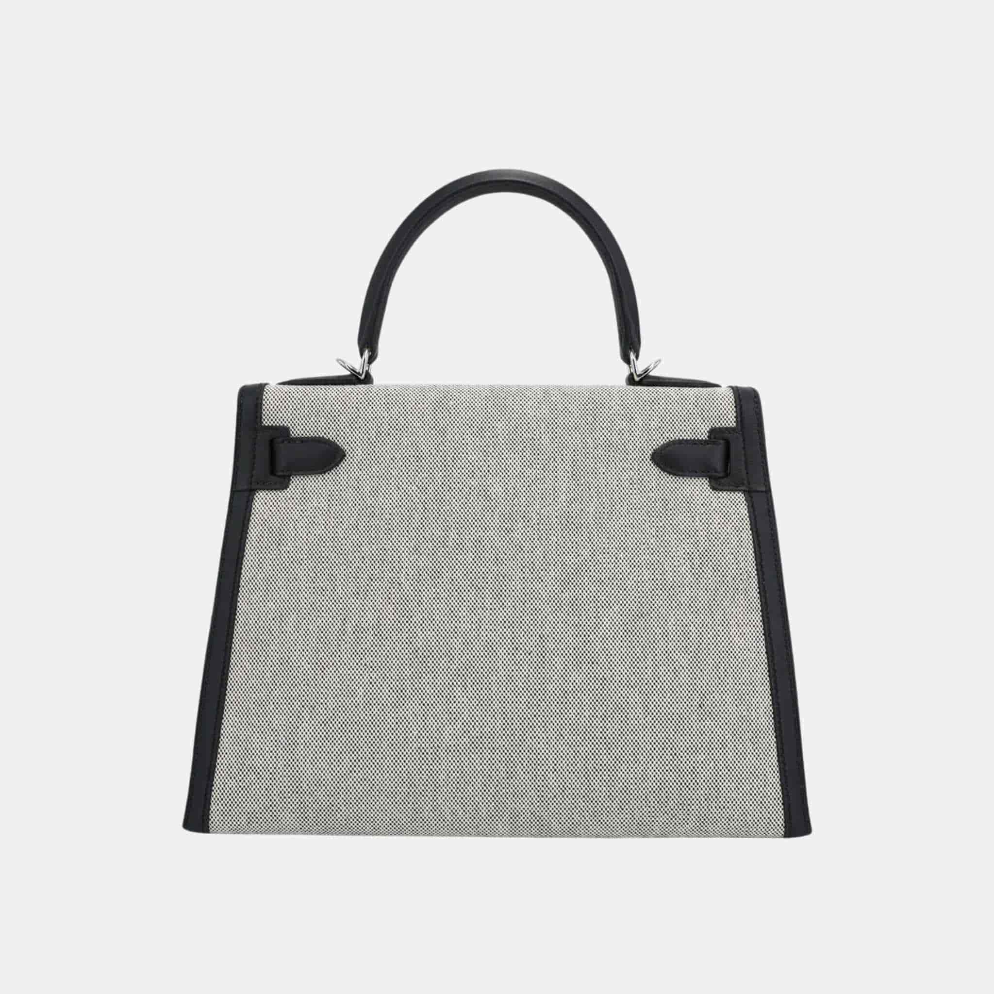 Kelly 28 Swift Toile H Canvas Black PHW - Image 2