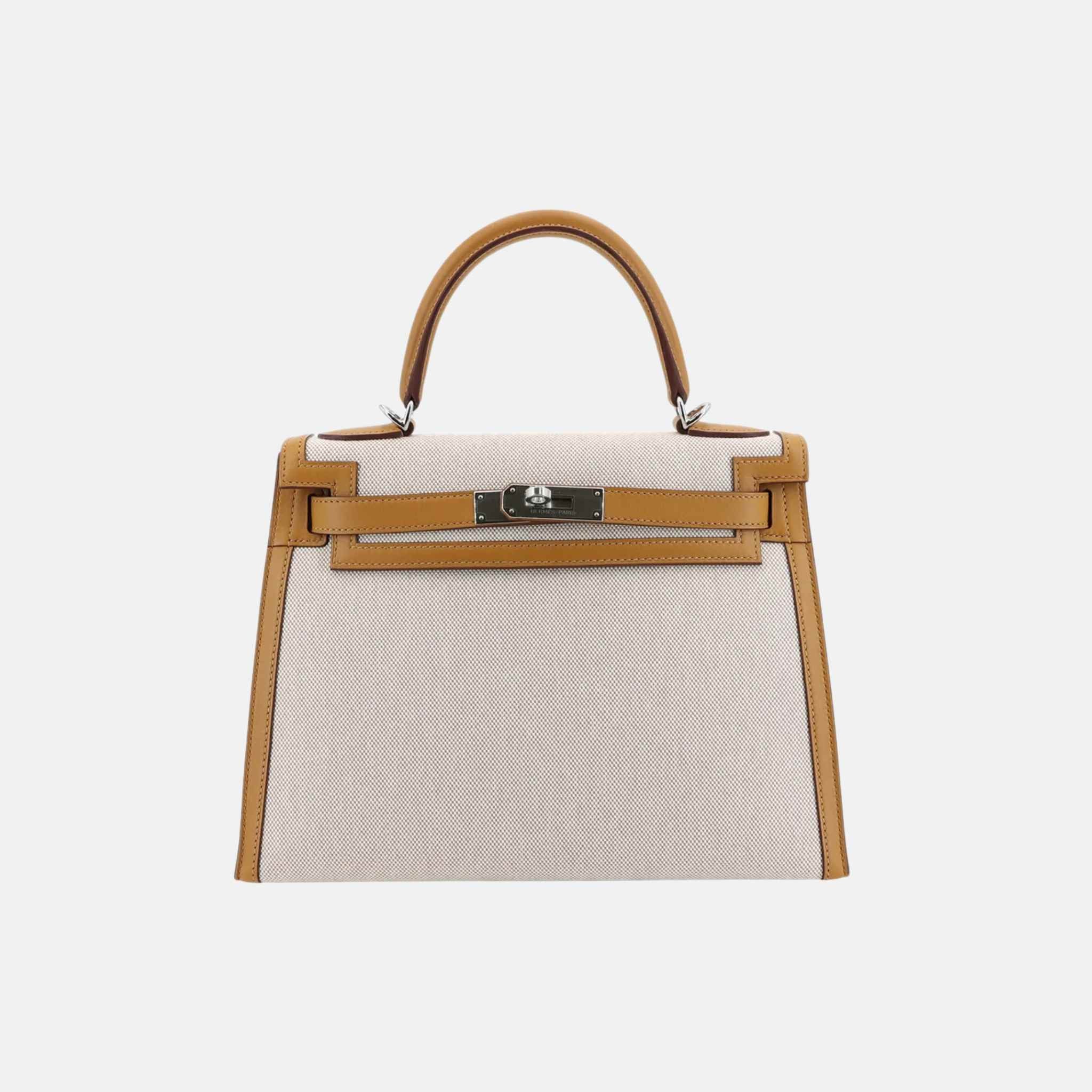 Kelly 28 Limited Edition Swift Toile H Canvas Sesame PHW