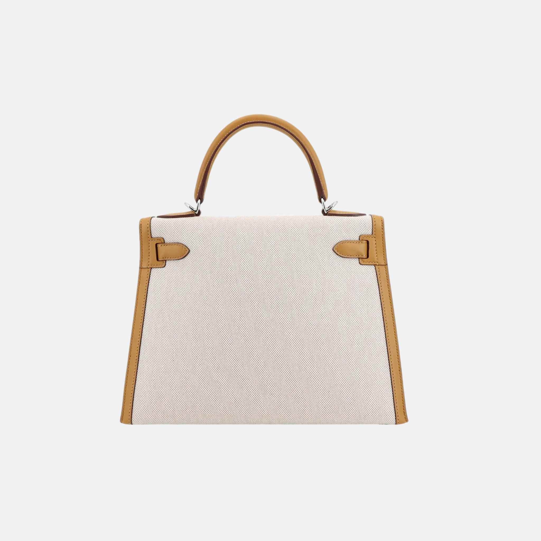 Kelly 28 Limited Edition Swift Toile H Canvas Sesame PHW - Image 2