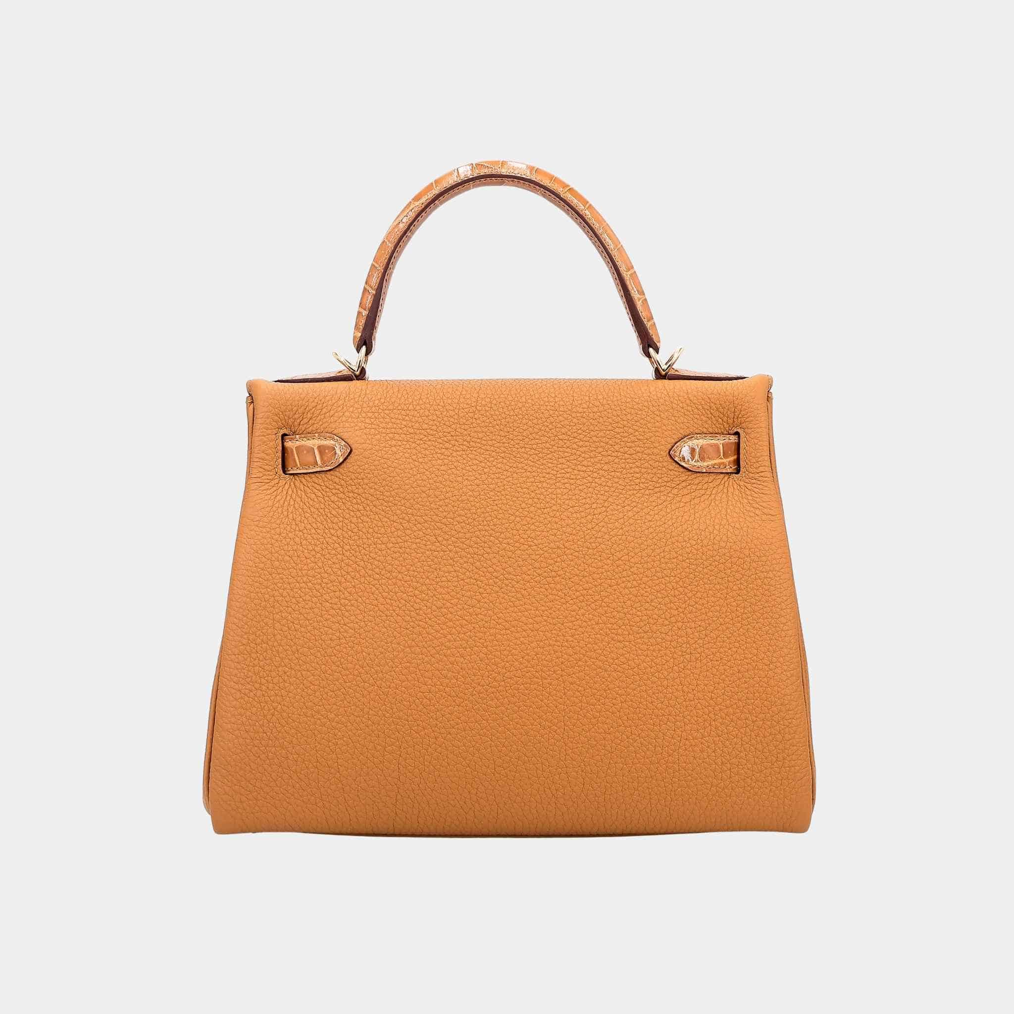 Kelly 28 Touch Togo-Shiny Niloticus Crocodile Tabac Camel GHW - Image 2