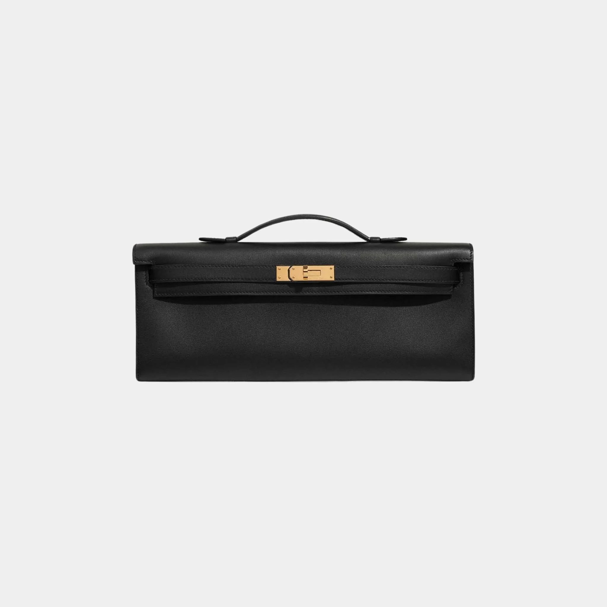 Kelly Cut Clutch Swift Black GHW