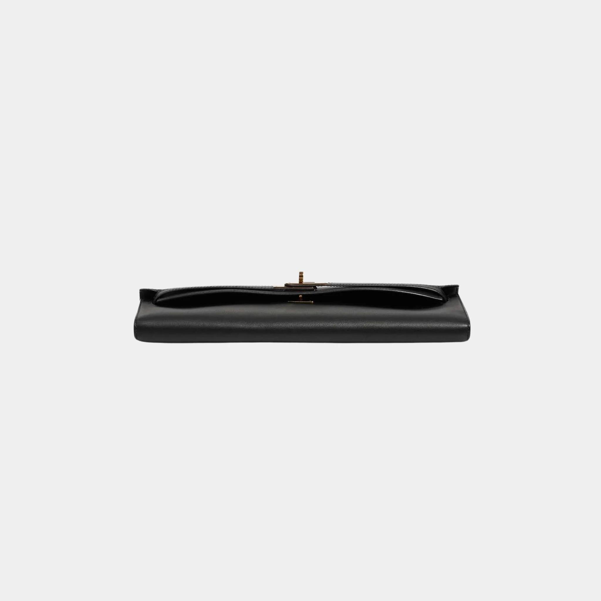 Kelly Cut Clutch Swift Black GHW - Image 3