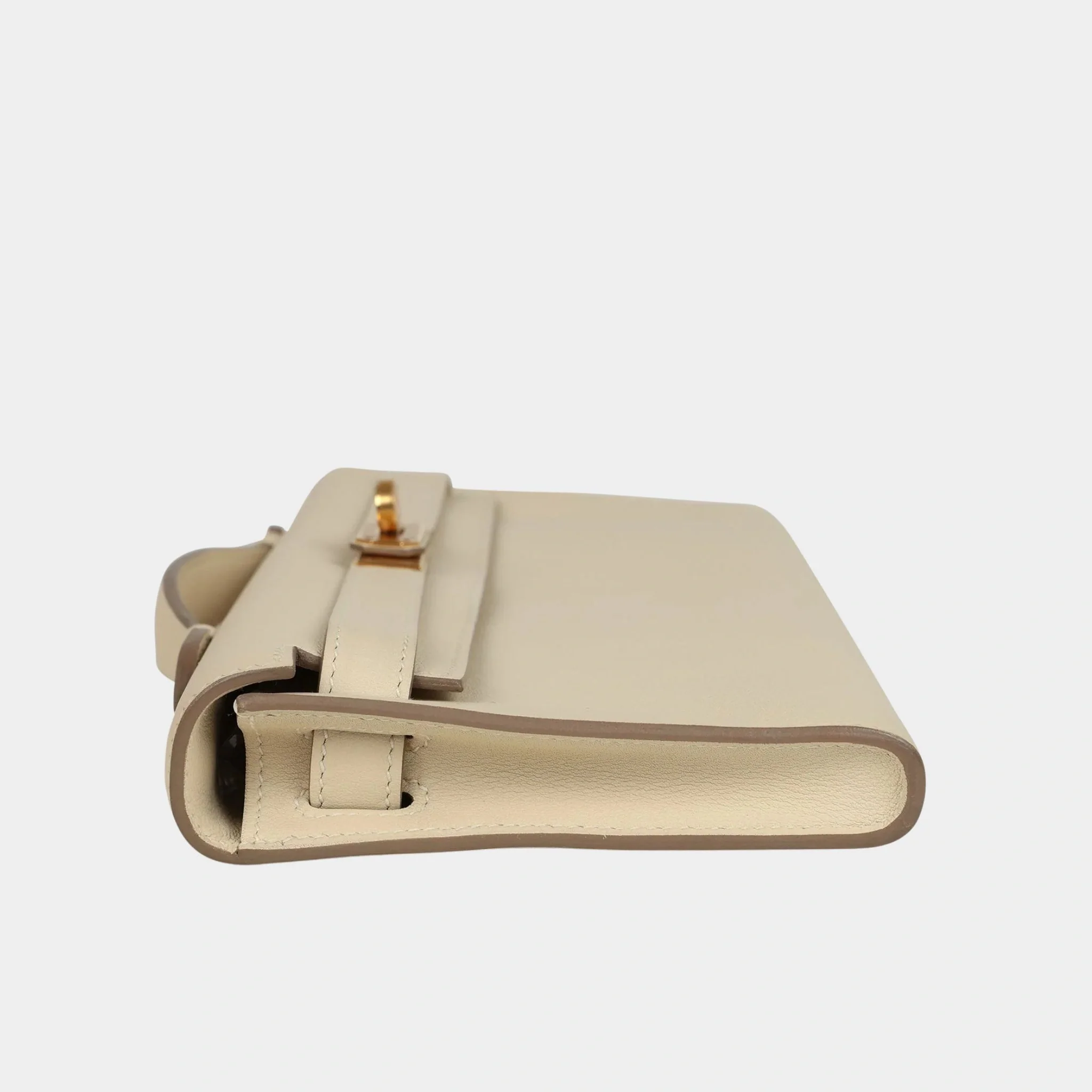 Kelly Cut Clutch Swift Craie GHW - Image 3