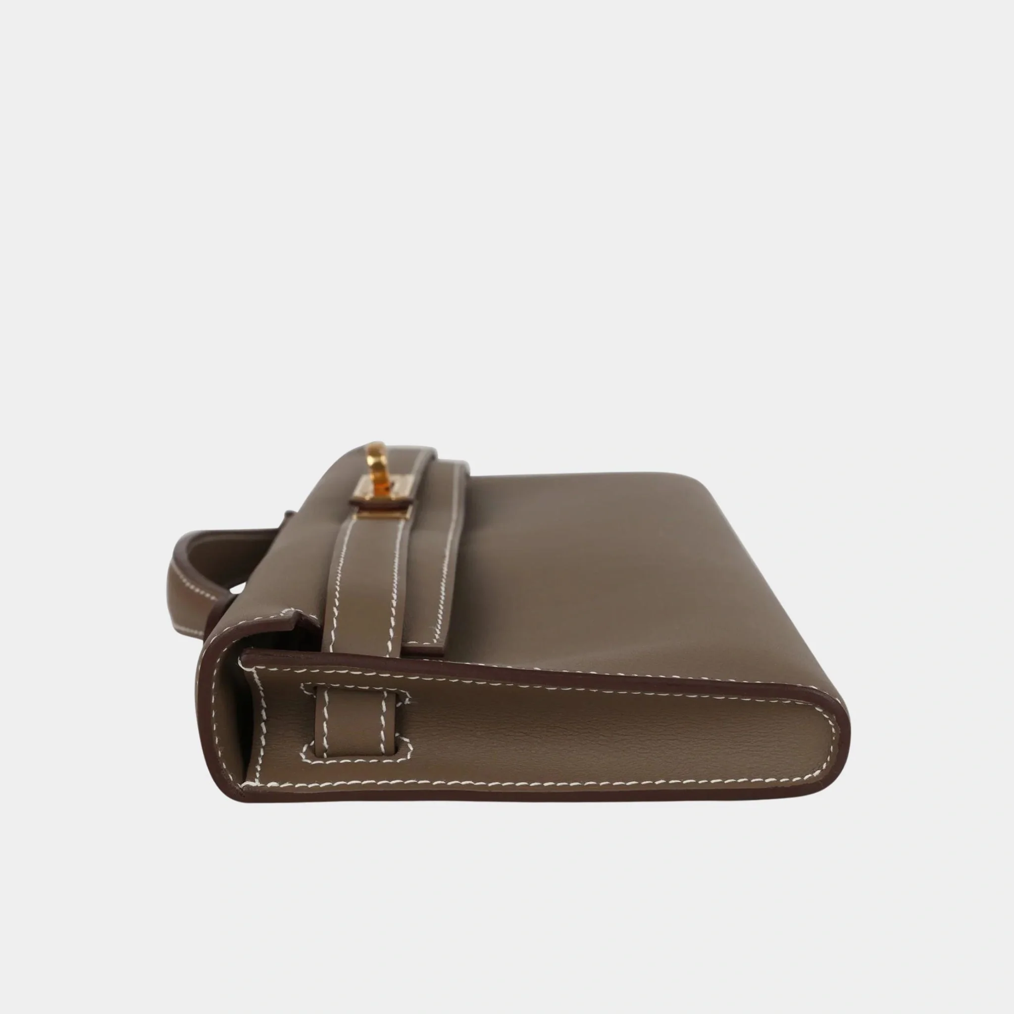 Kelly Cut Clutch Swift Etoupe GHW - Image 3