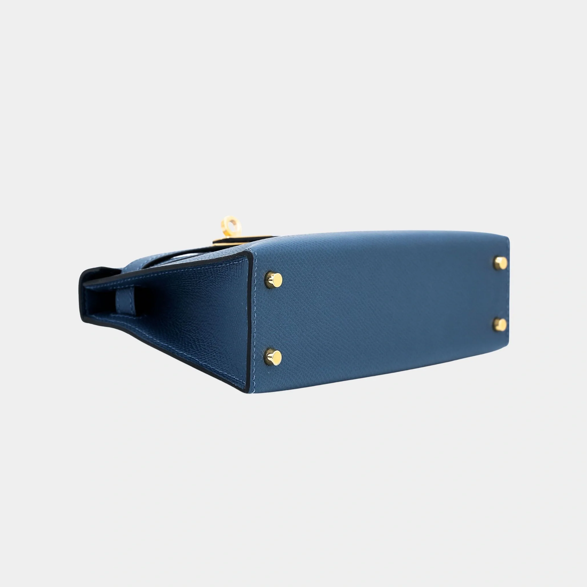 Kelly Mini 20 Epsom Deep Blue GHW - Image 3