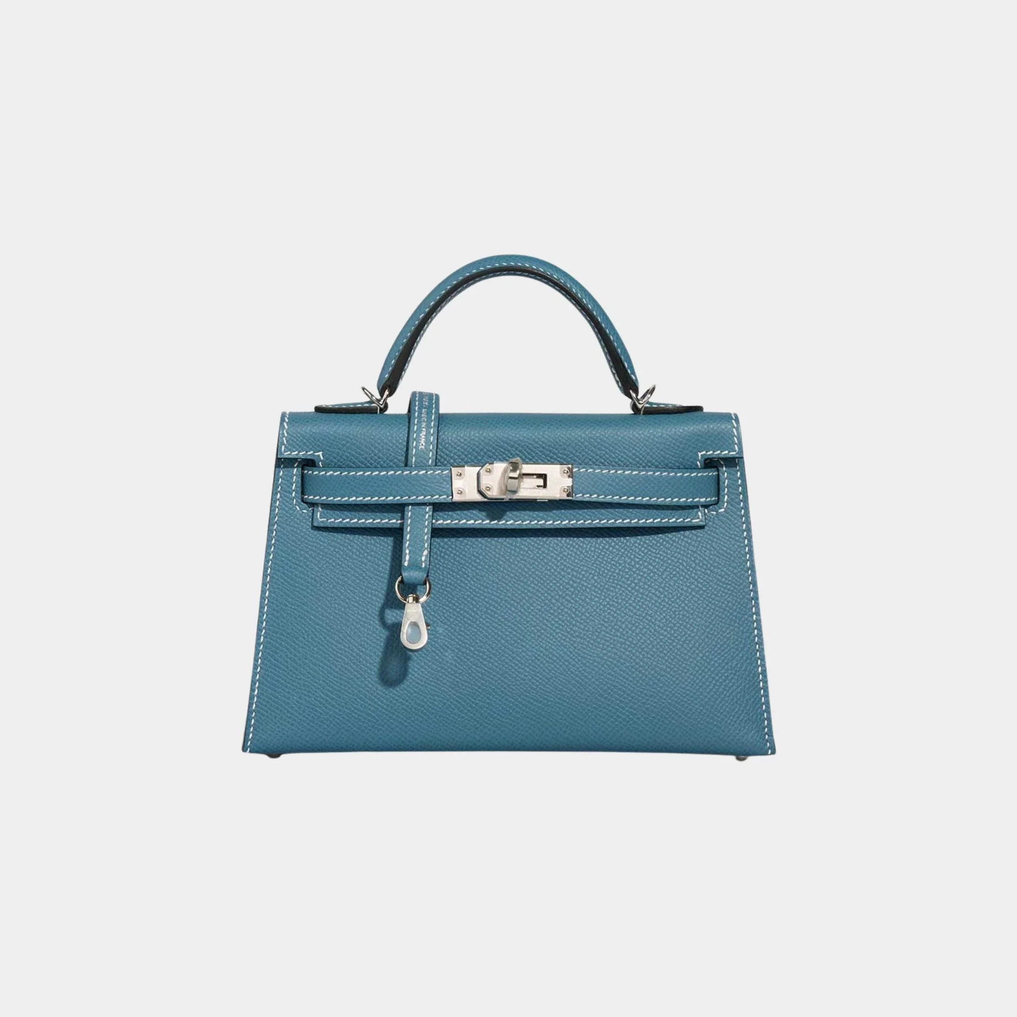 Kelly Mini Epsom Bleu Jean PHW