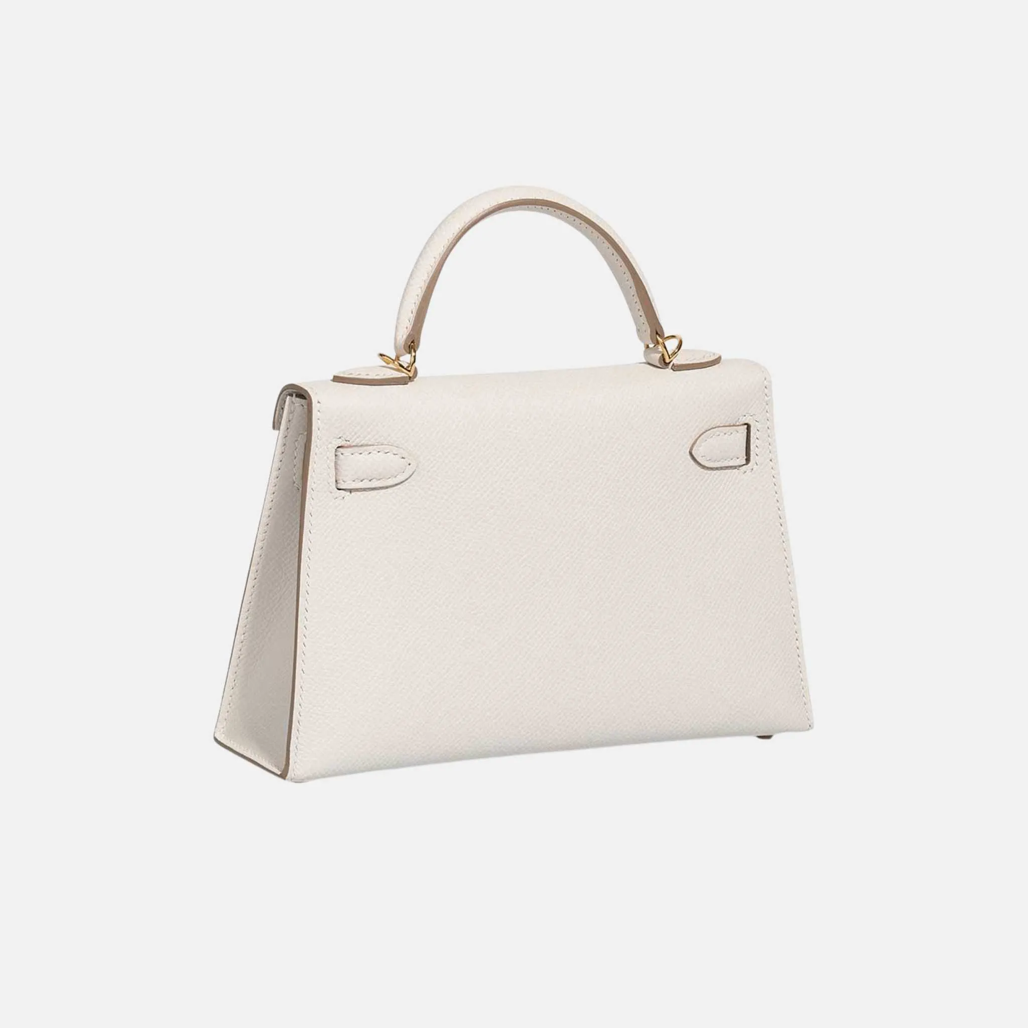 Kelly Mini Epsom Gris Pâle GHW - Image 2