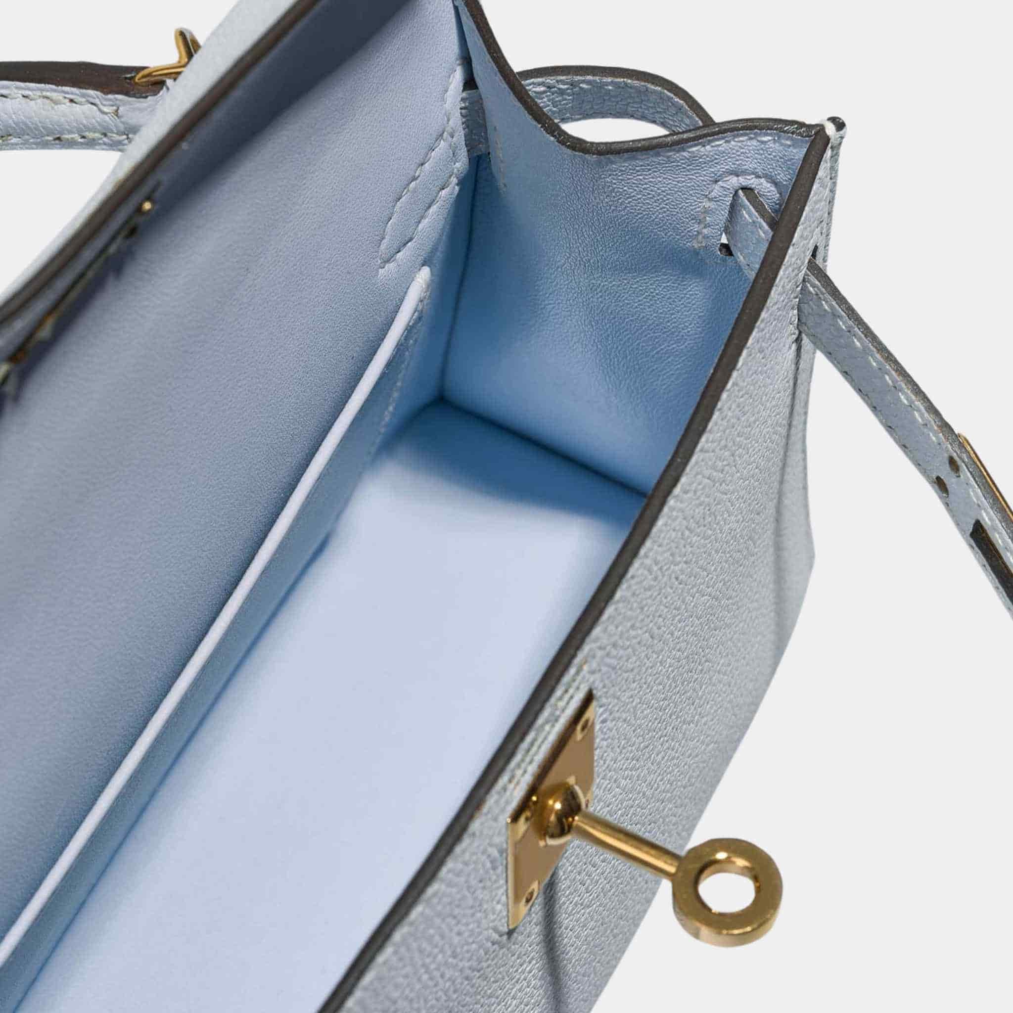 Kelly Mini II 20 Chevre Mysore Blue Brume - Image 2