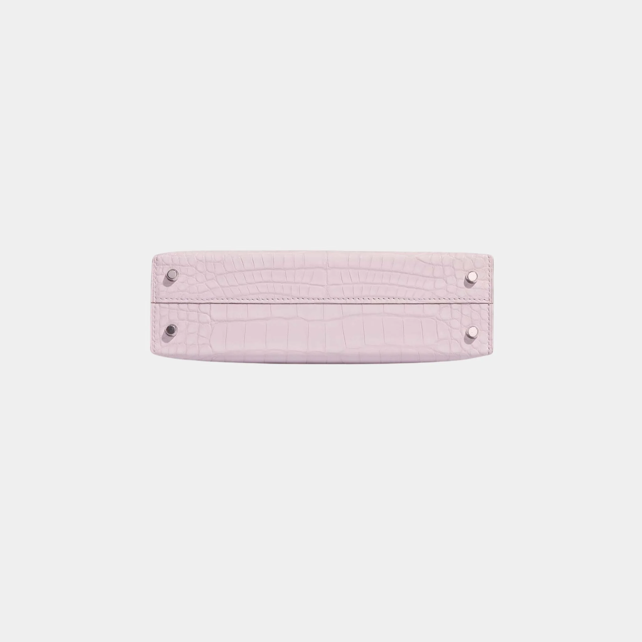 Kelly Mini Matte Alligator Borreal Mauve Pale PHW - Image 4