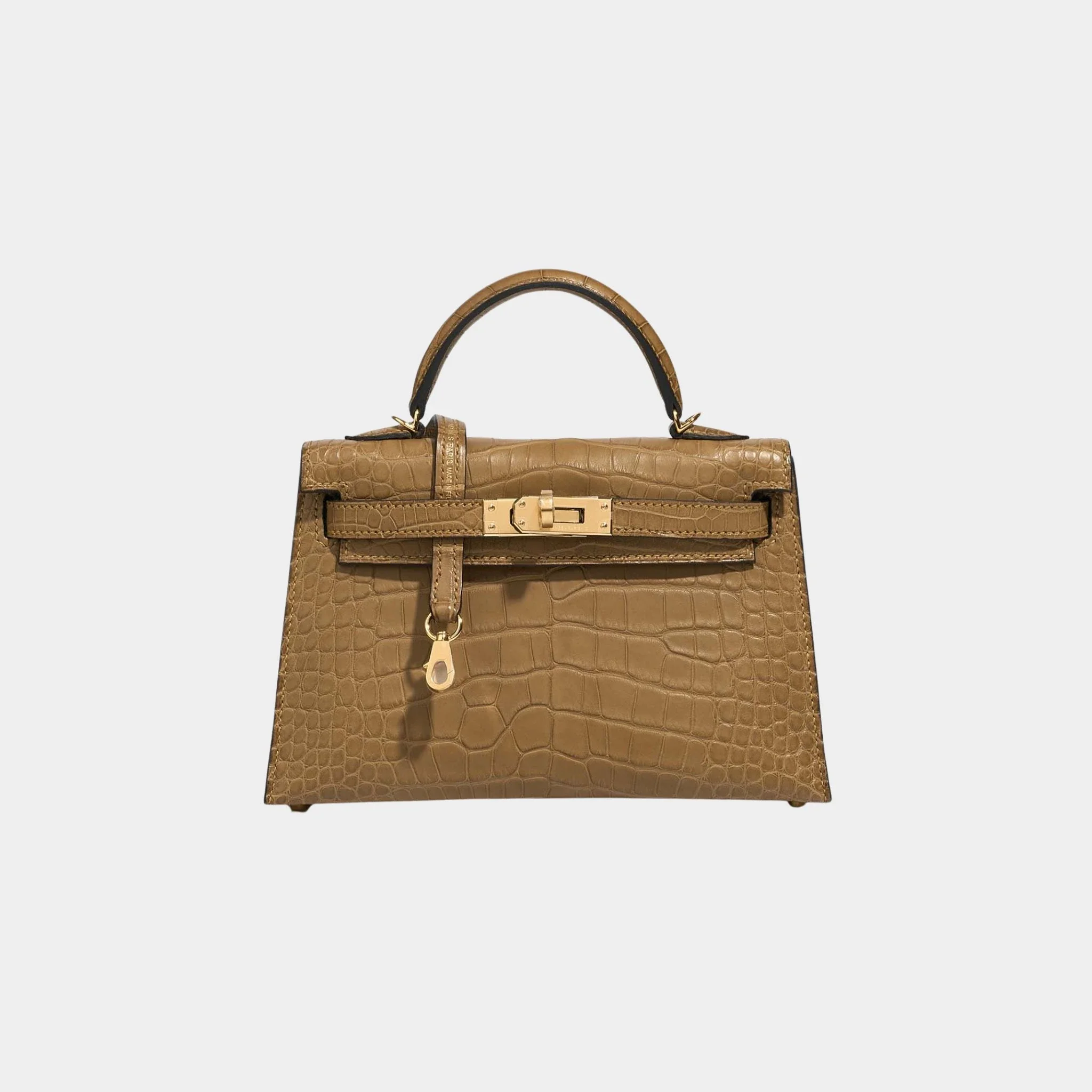 Kelly Mini Matte Alligator Kraft GHW