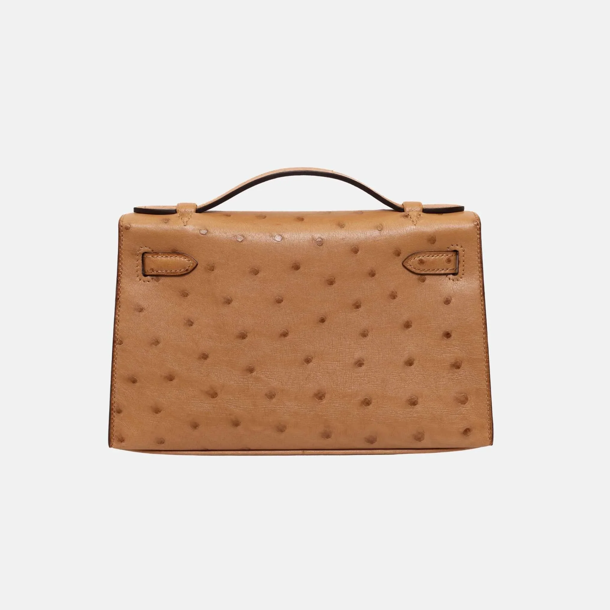 Kelly Pochette Chai Ostrich GHW - Image 2