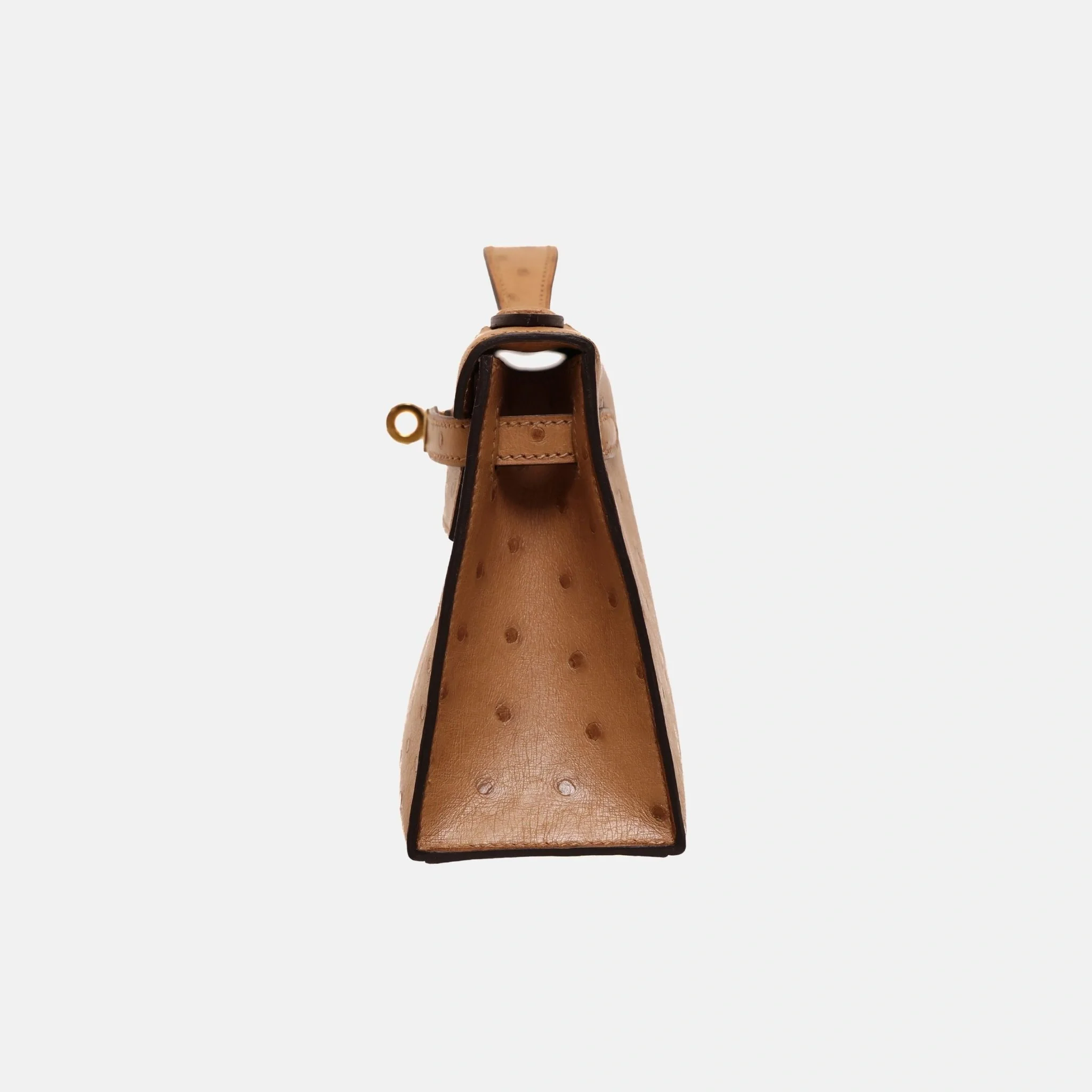 Kelly Pochette Chai Ostrich GHW - Image 3