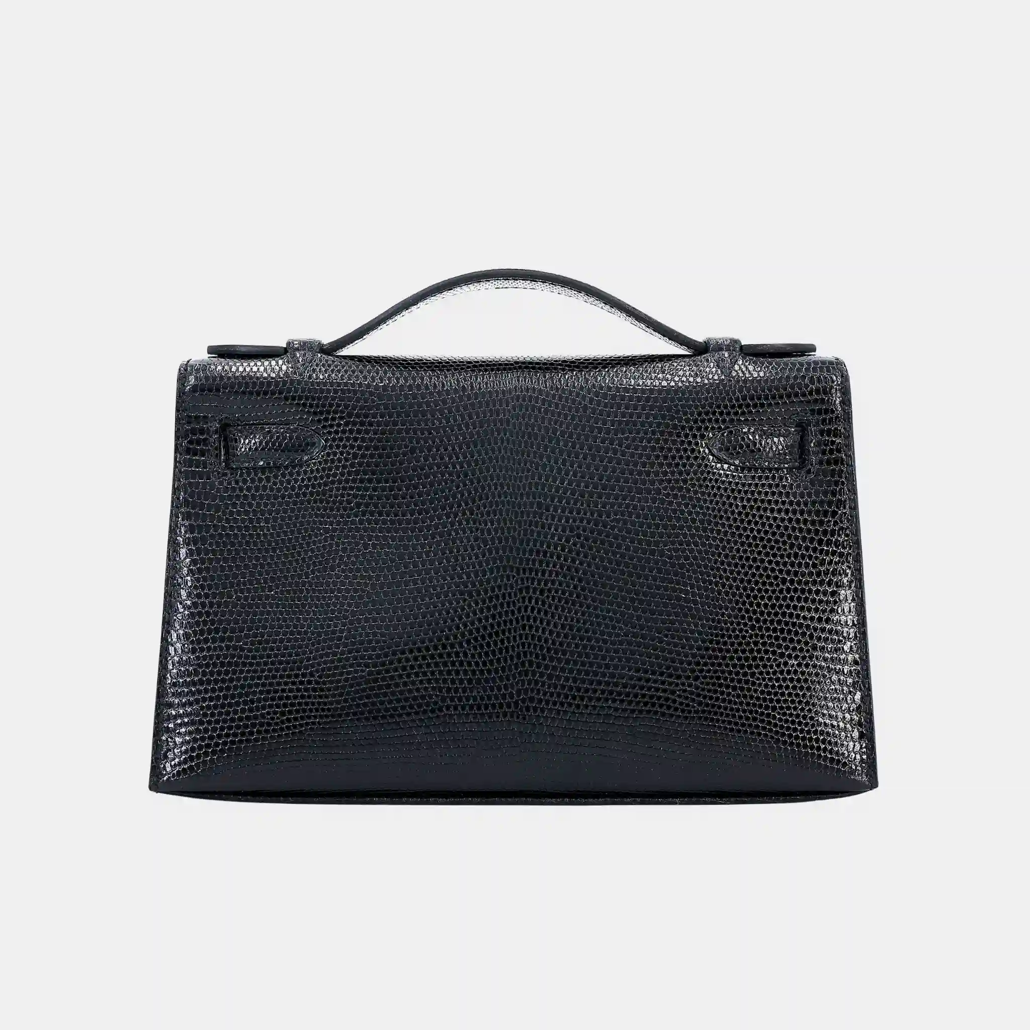 Kelly Pochette Lizard Black PHW - Image 2