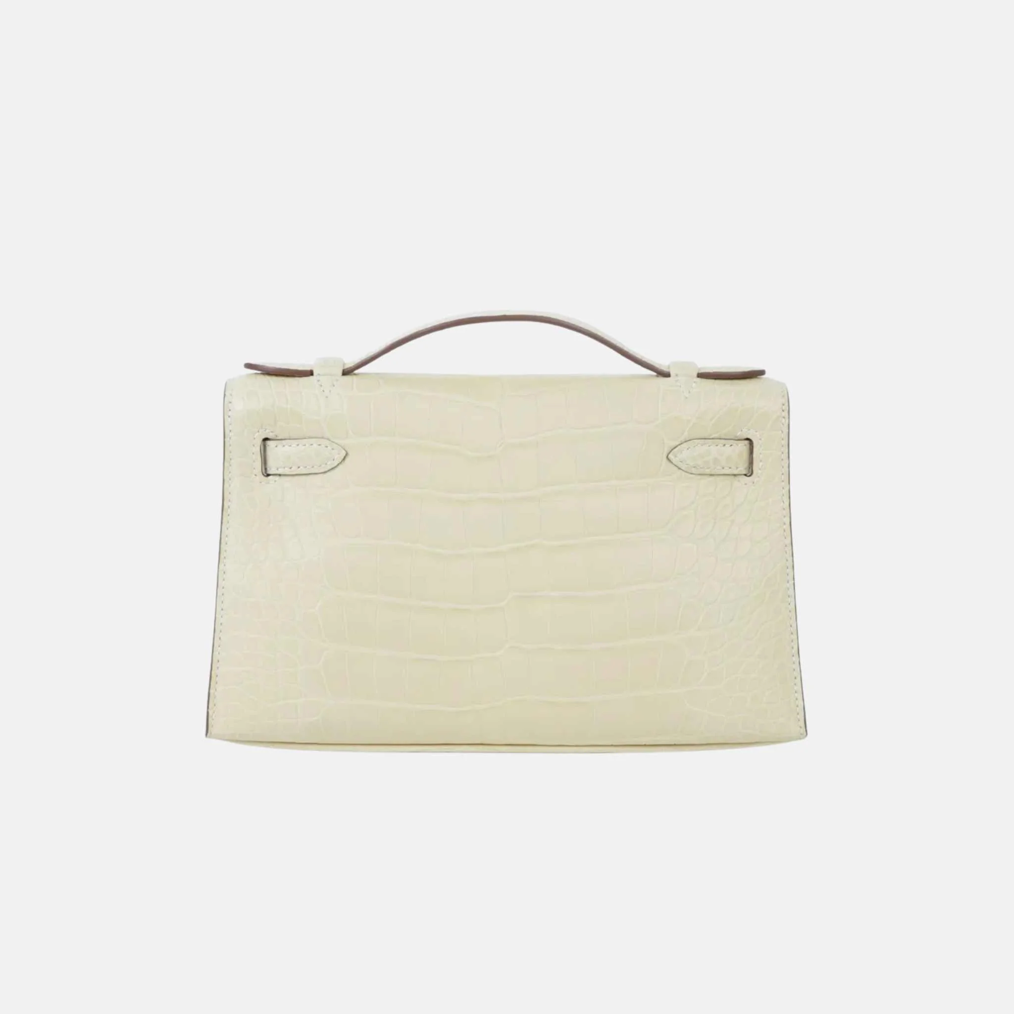 Kelly Pochette Matte Alligator Vanille PHW - Image 2
