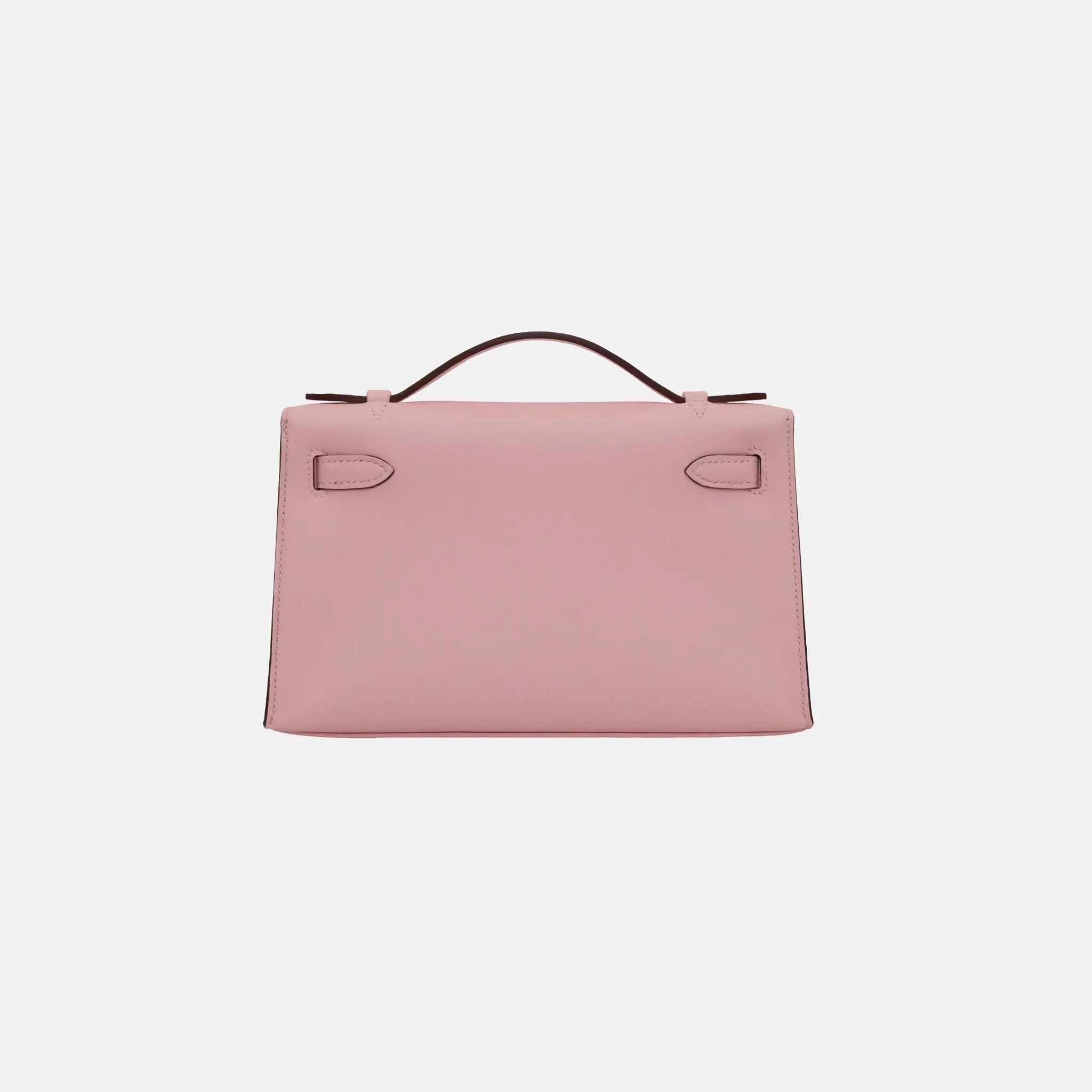Kelly Pochette Rose Sakura and Gris Pearl Swift PHW - Image 2
