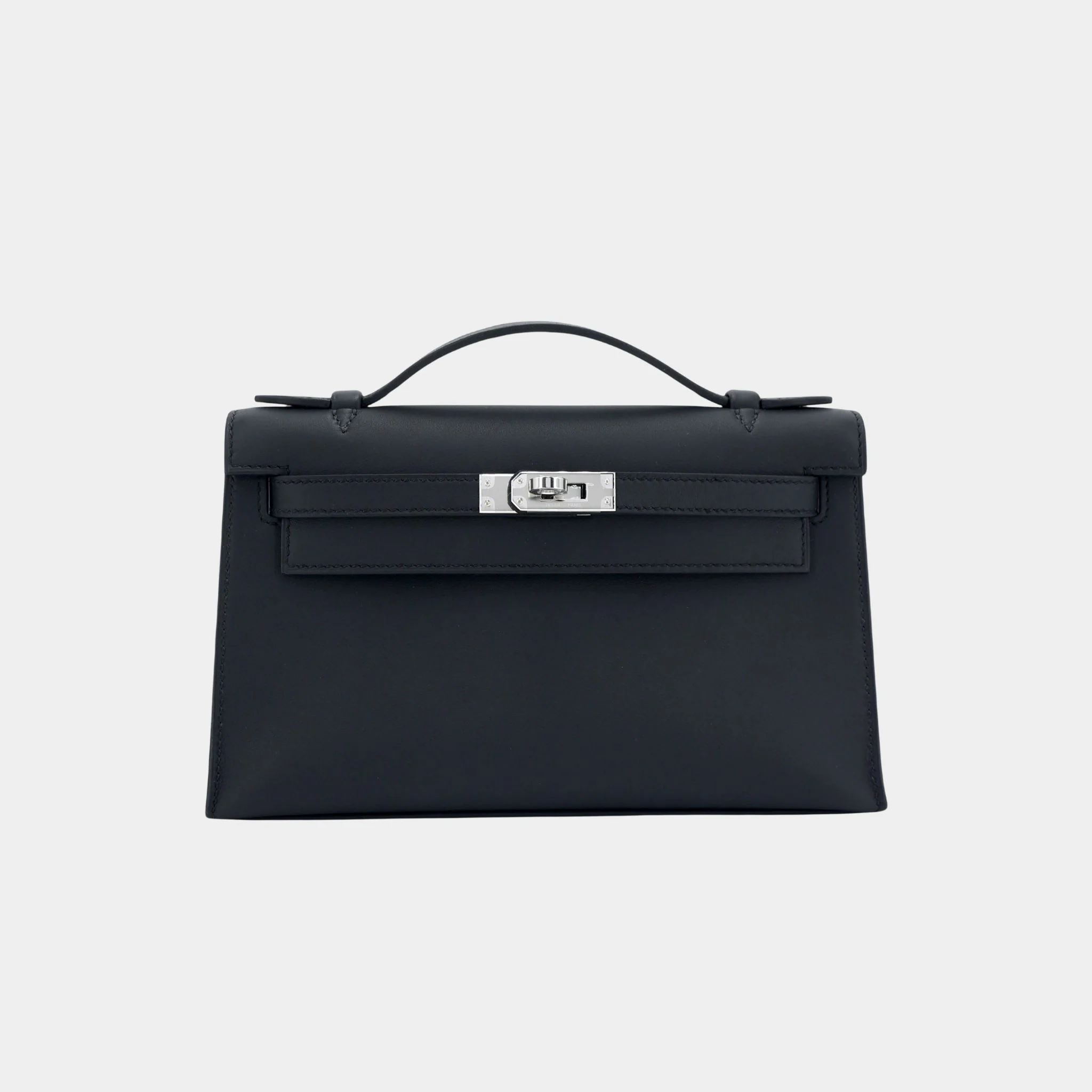 Kelly Pochette Swift Black PHW