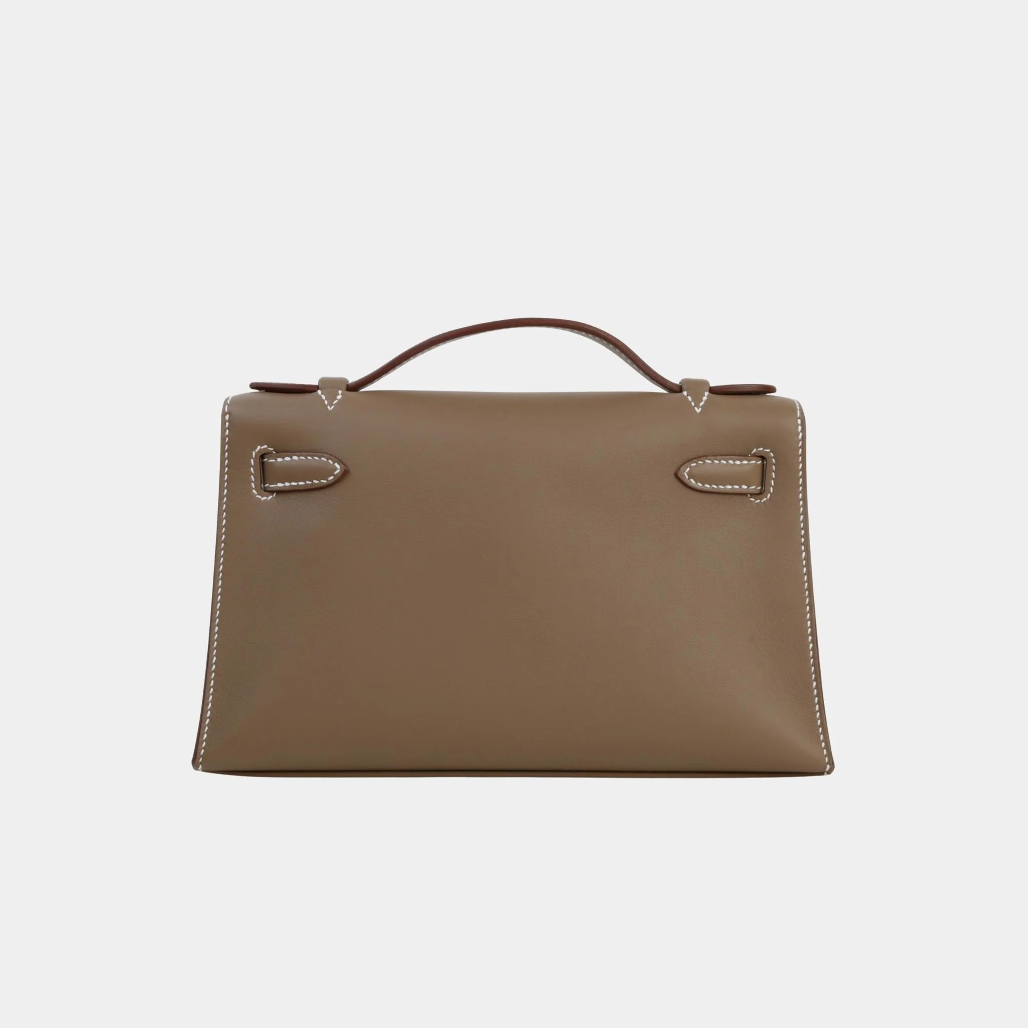 Kelly Pochette Swift Etoupe GHW - Image 2