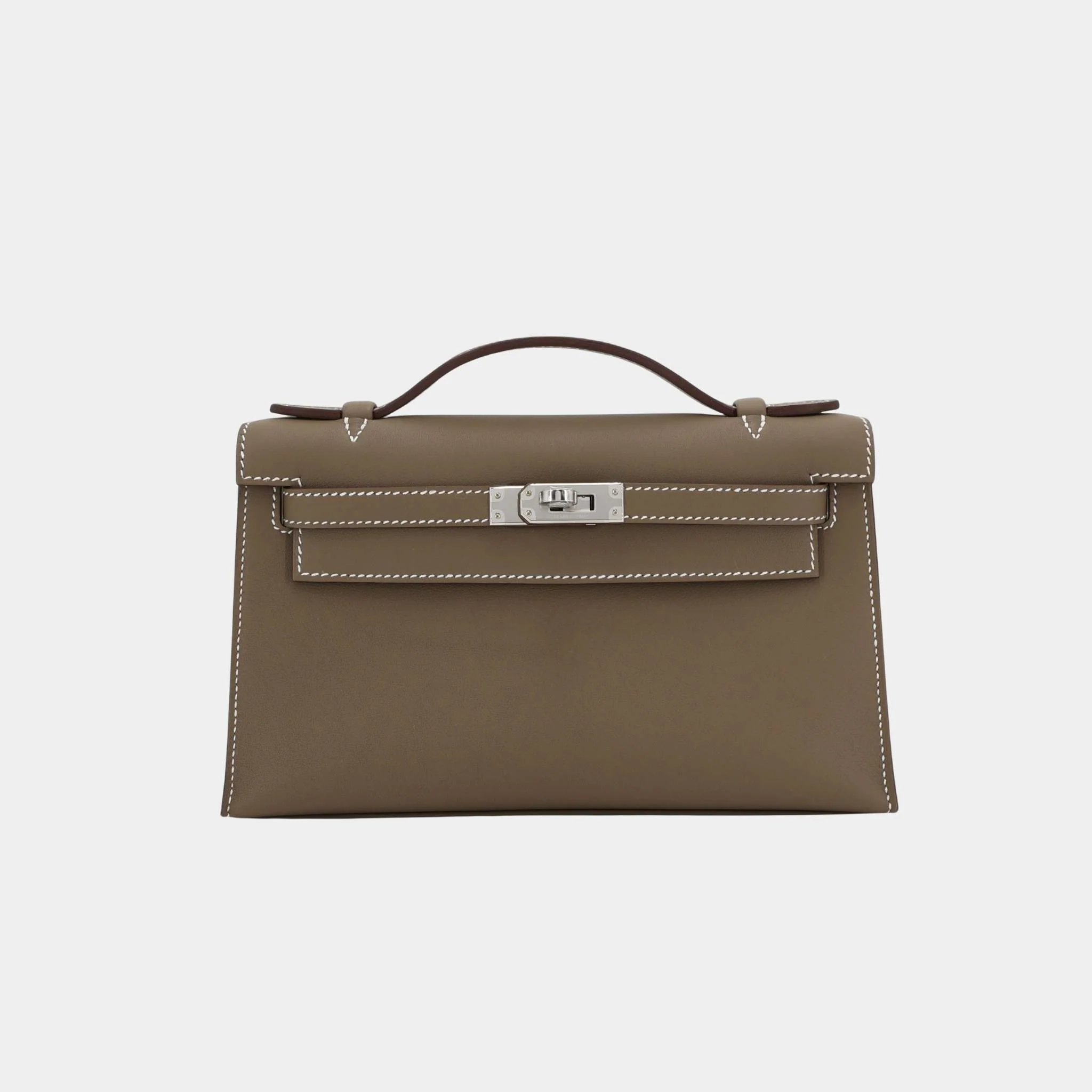 Kelly Pochette Swift Etoupe PHW