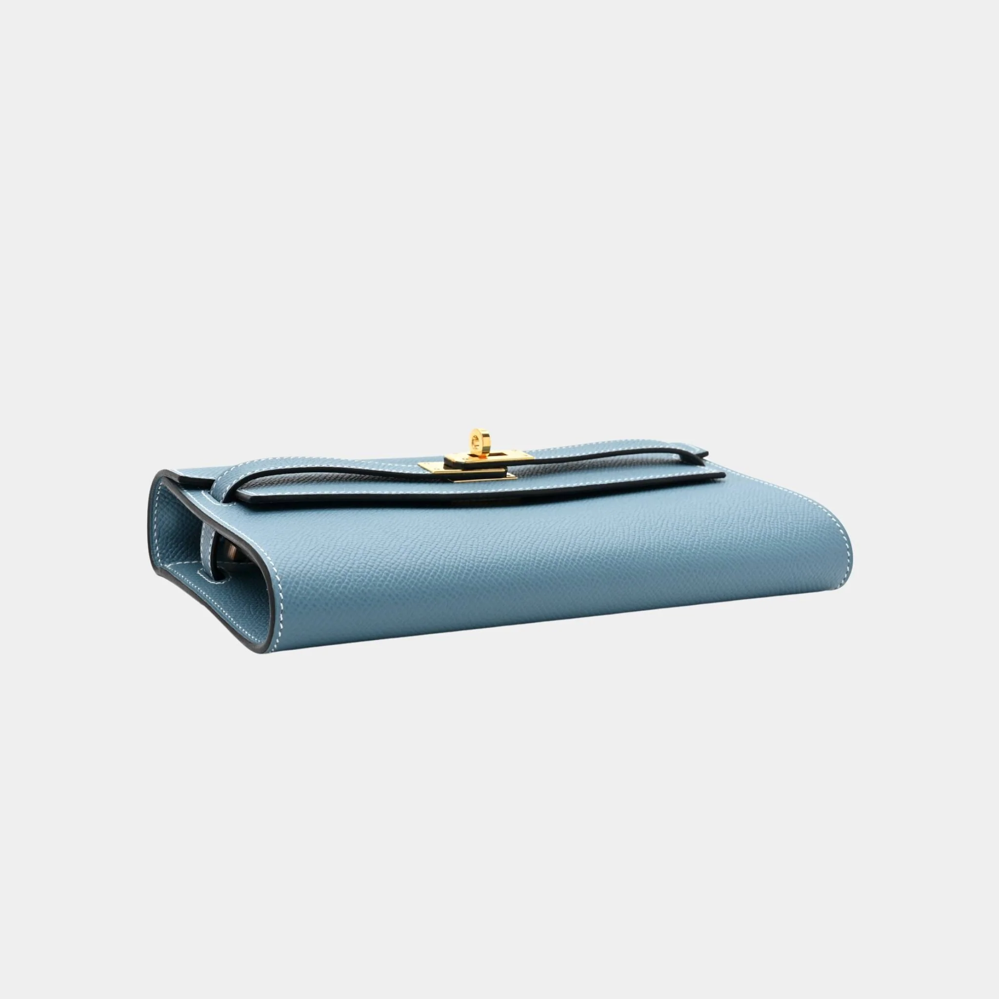 Kelly Wallet To Go Bleu Jeans GHW - Image 3