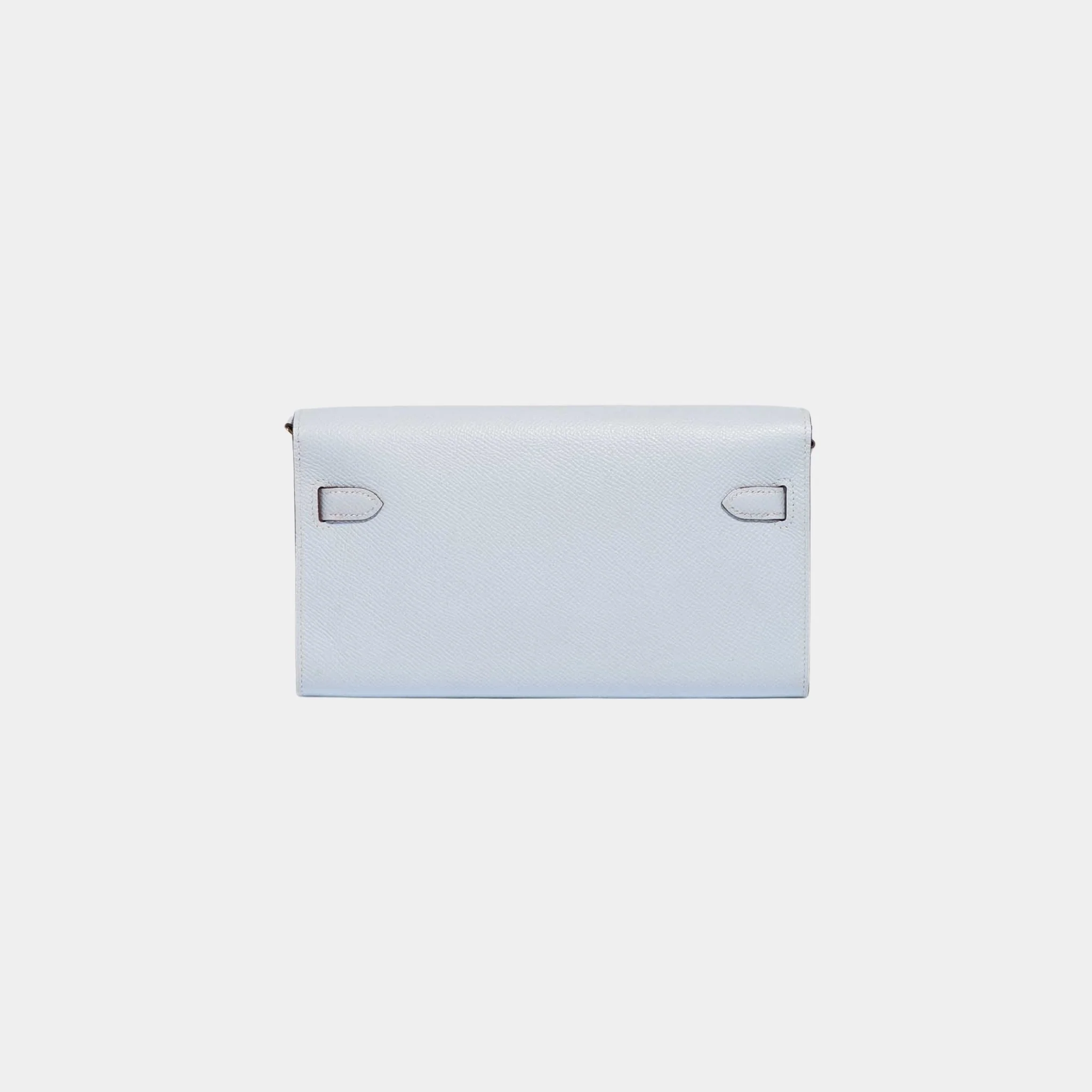Kelly To Go Wallet Epsom Blue Brume GHW - Image 3
