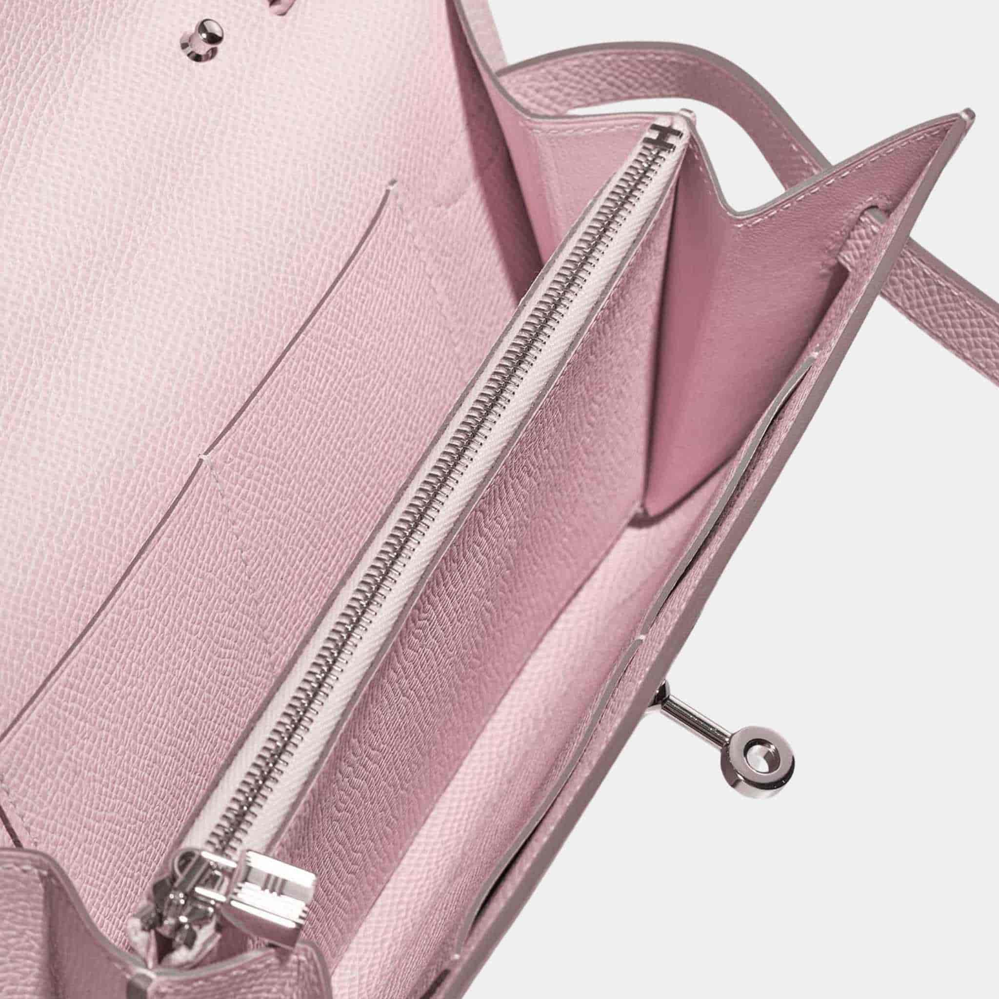 Kelly To Go Wallet Epsom Mauve Pale - Image 2