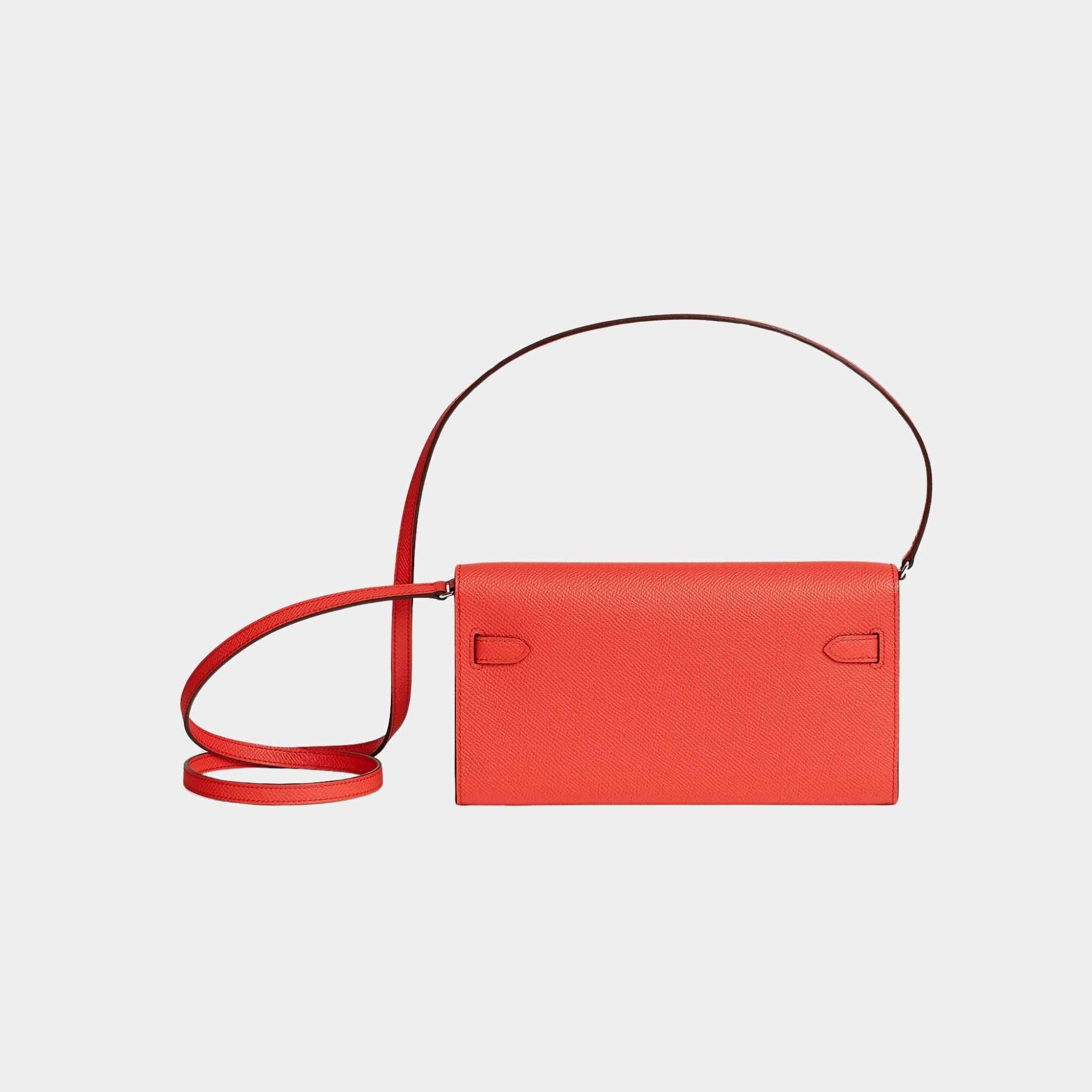 Kelly Wallet To Go Orange Field PHW - Image 3