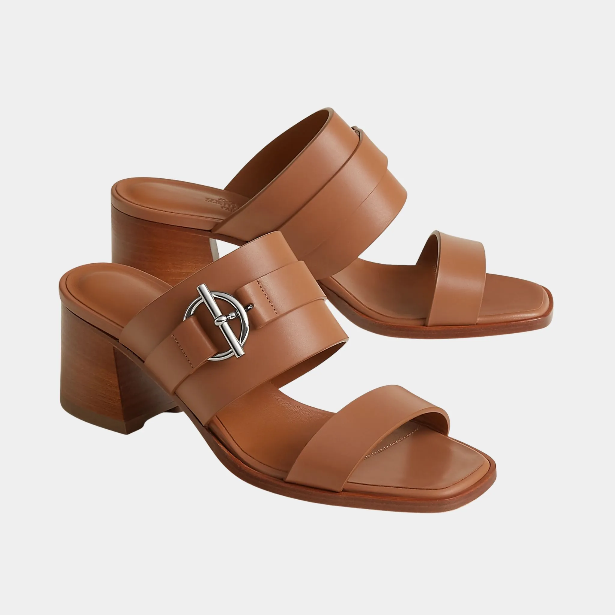 Kute 60 Heeled Sandals in Calfskin