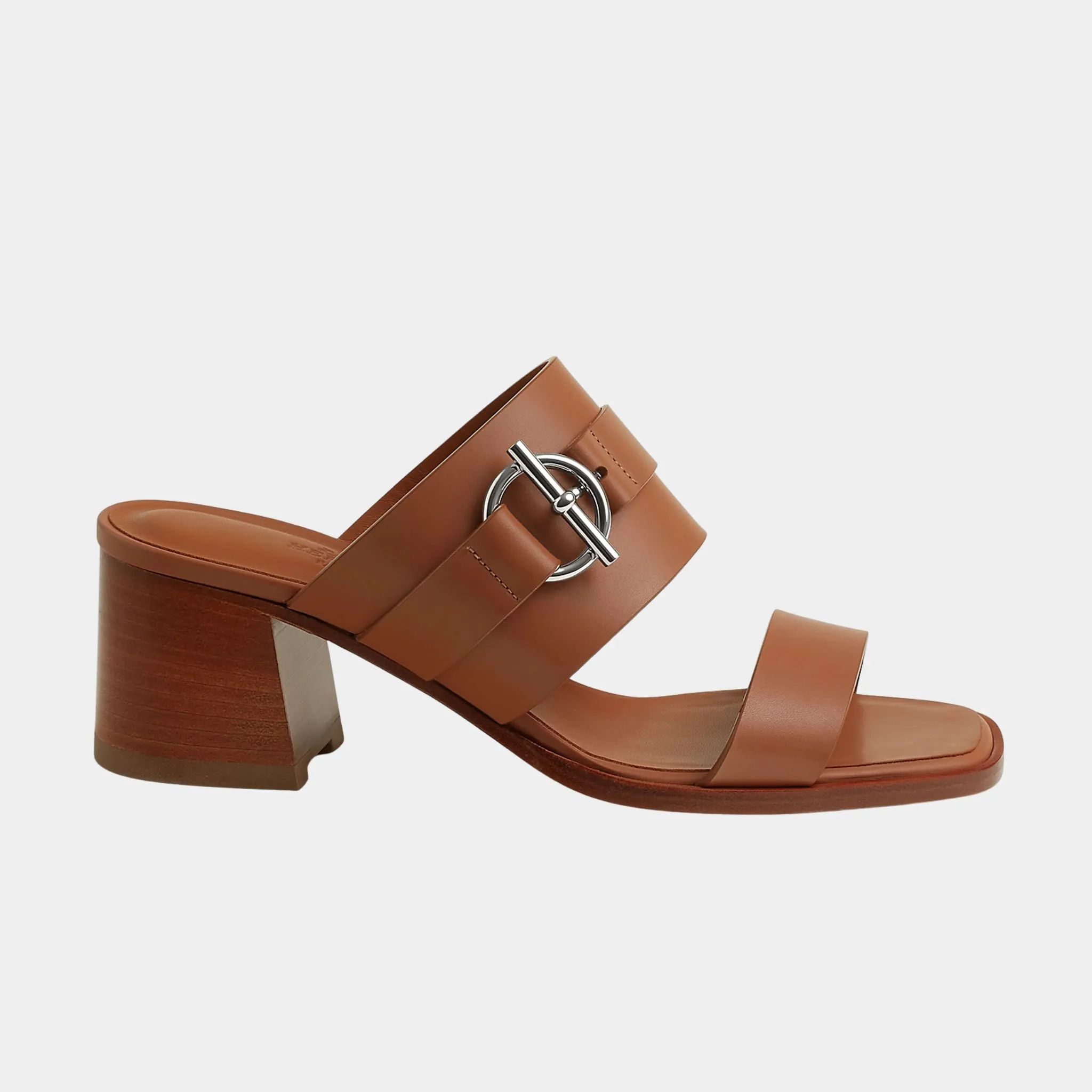 Kute 60 Heeled Sandals in Calfskin - Image 2