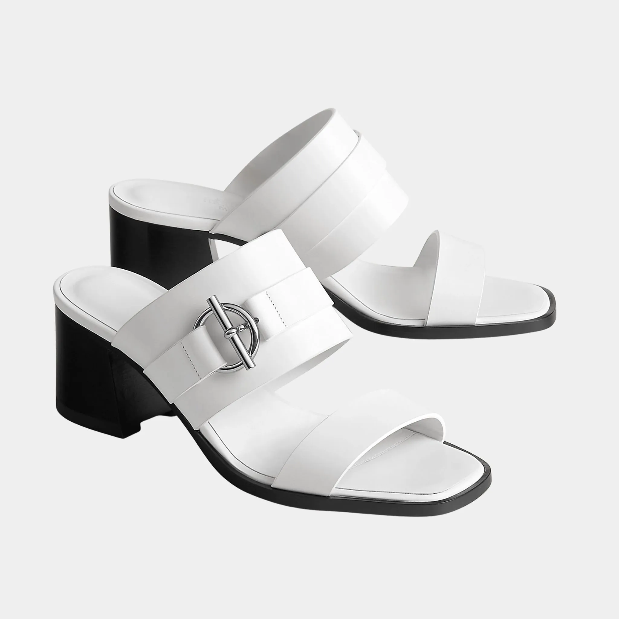 Kute 60 Heeled Sandals in Calfskin - Image 4