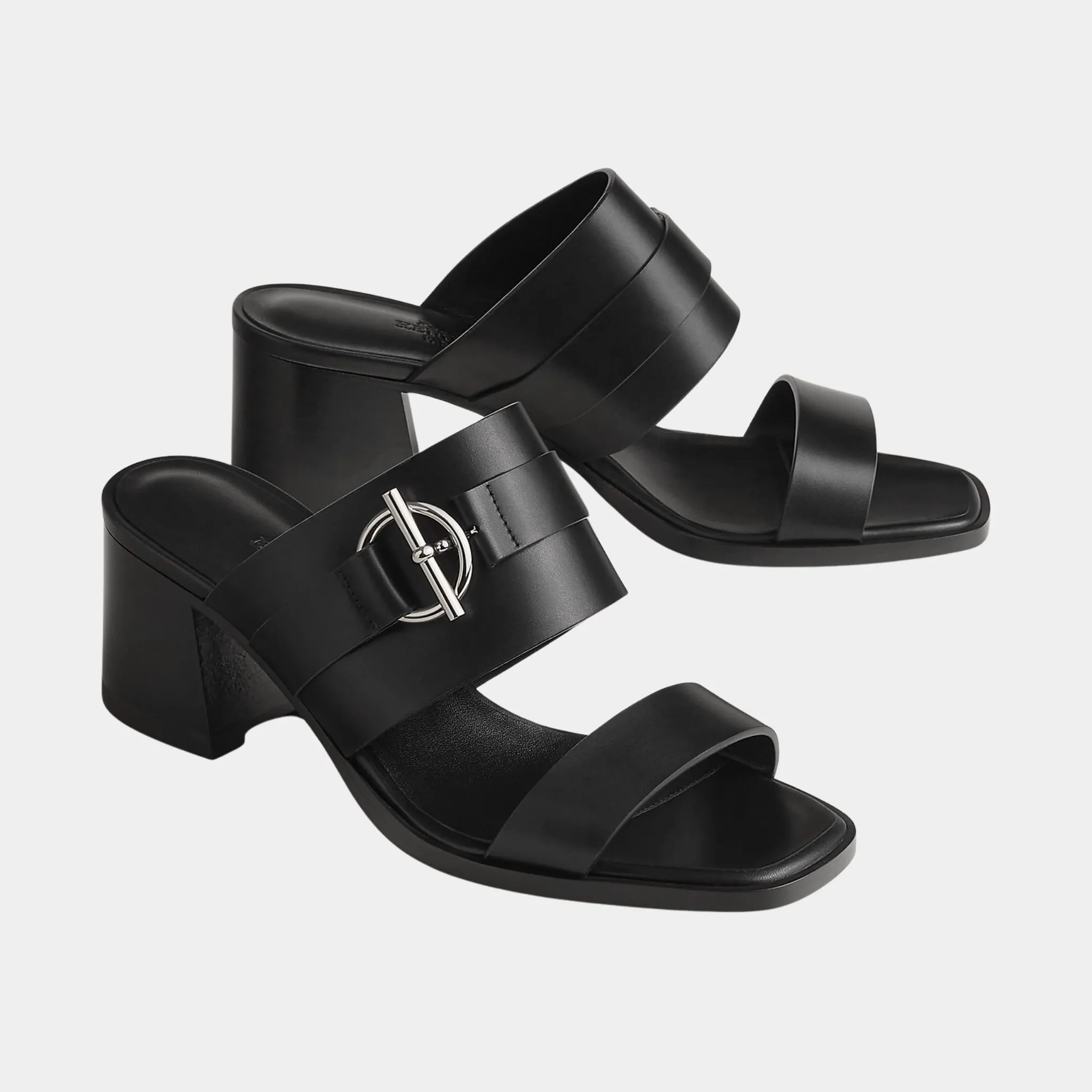 Kute 60 Heeled Sandals in Calfskin - Image 7