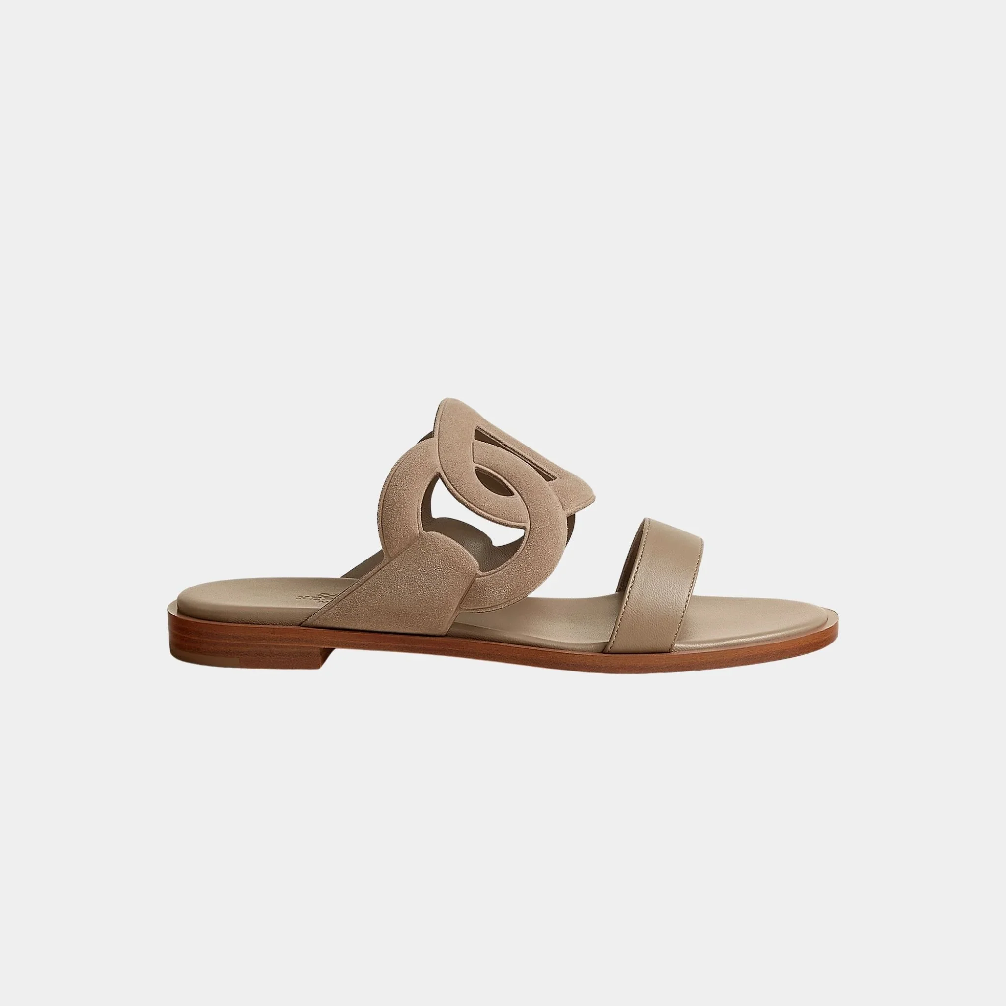 Lagune Sandals in Suede and Nappa Goatskin - Image 2
