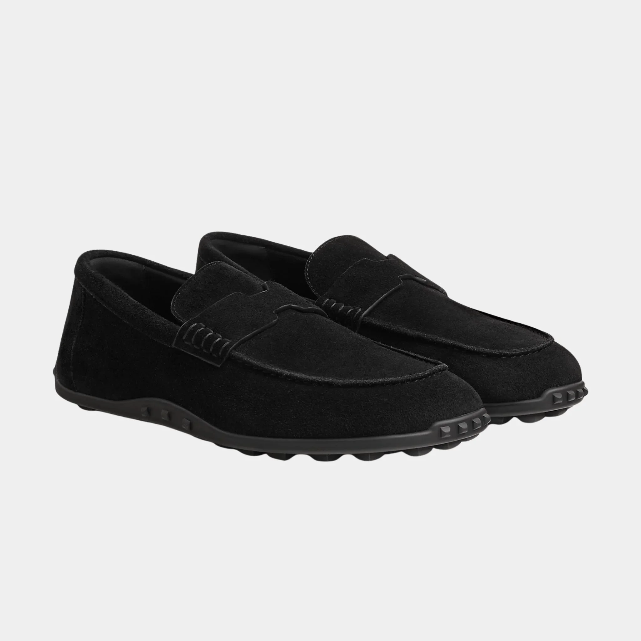 Lazy Loafers in Suede Calfskin - Image 4