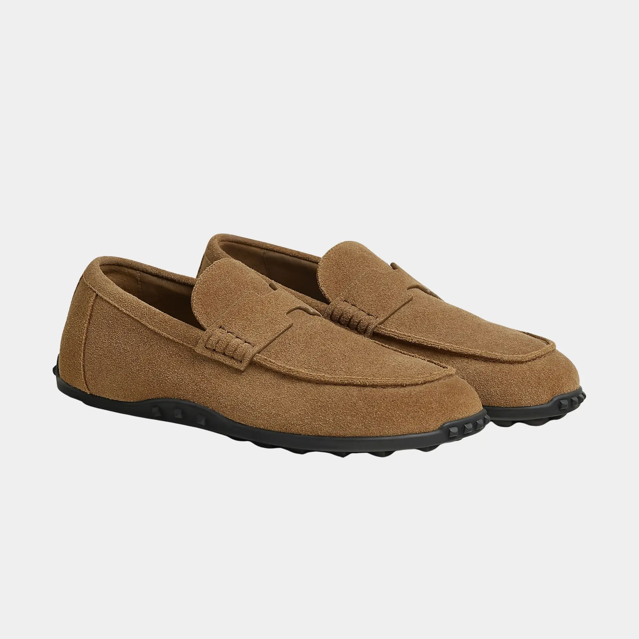 Lazy Loafers in Suede Calfskin - Image 7