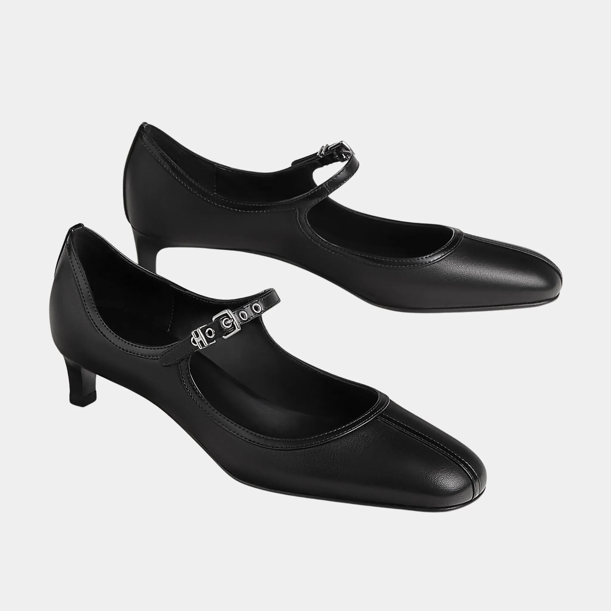 Lilibeth 40 Pump in Nappa and Tuscan Calfskin