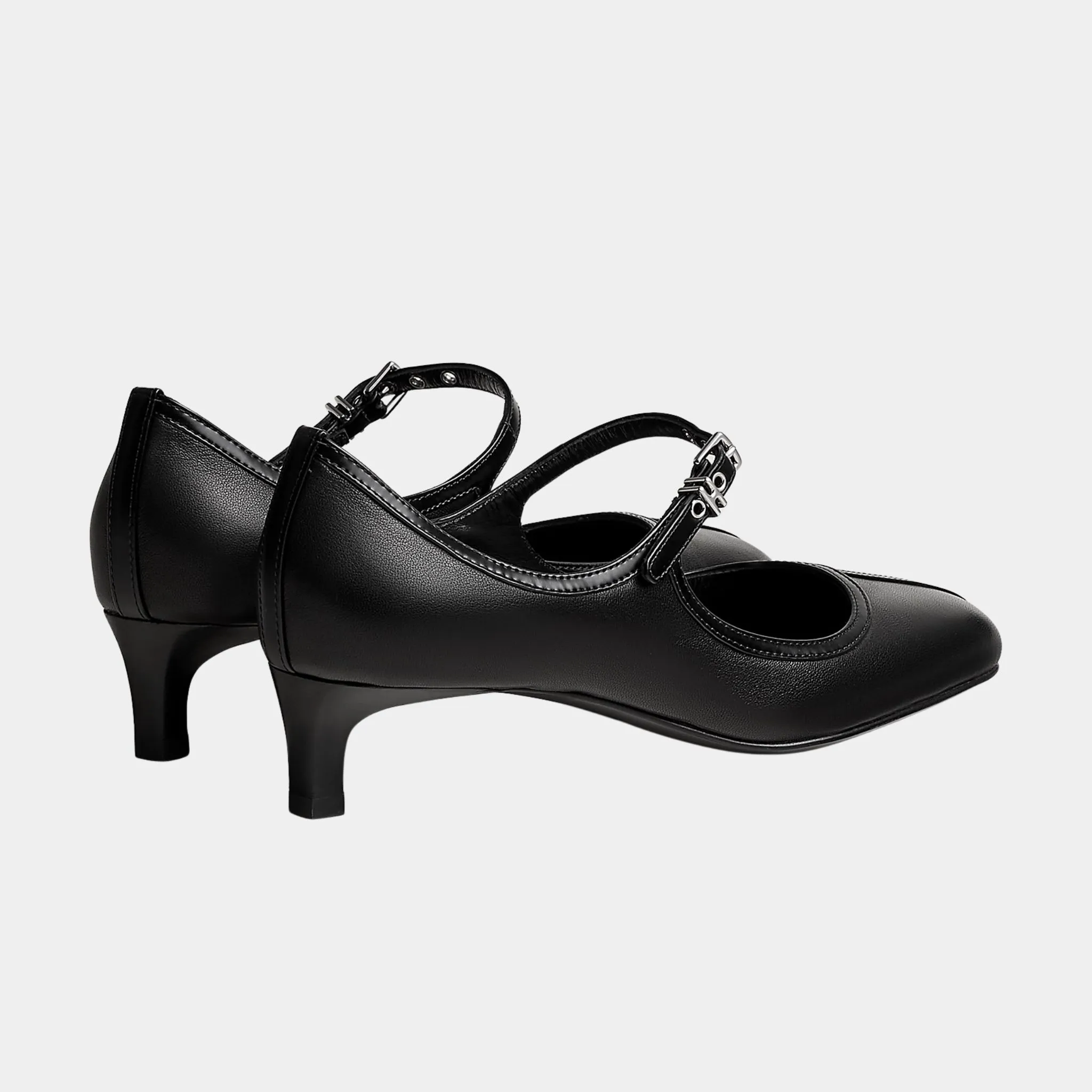 Lilibeth 40 Pump in Nappa and Tuscan Calfskin - Image 3