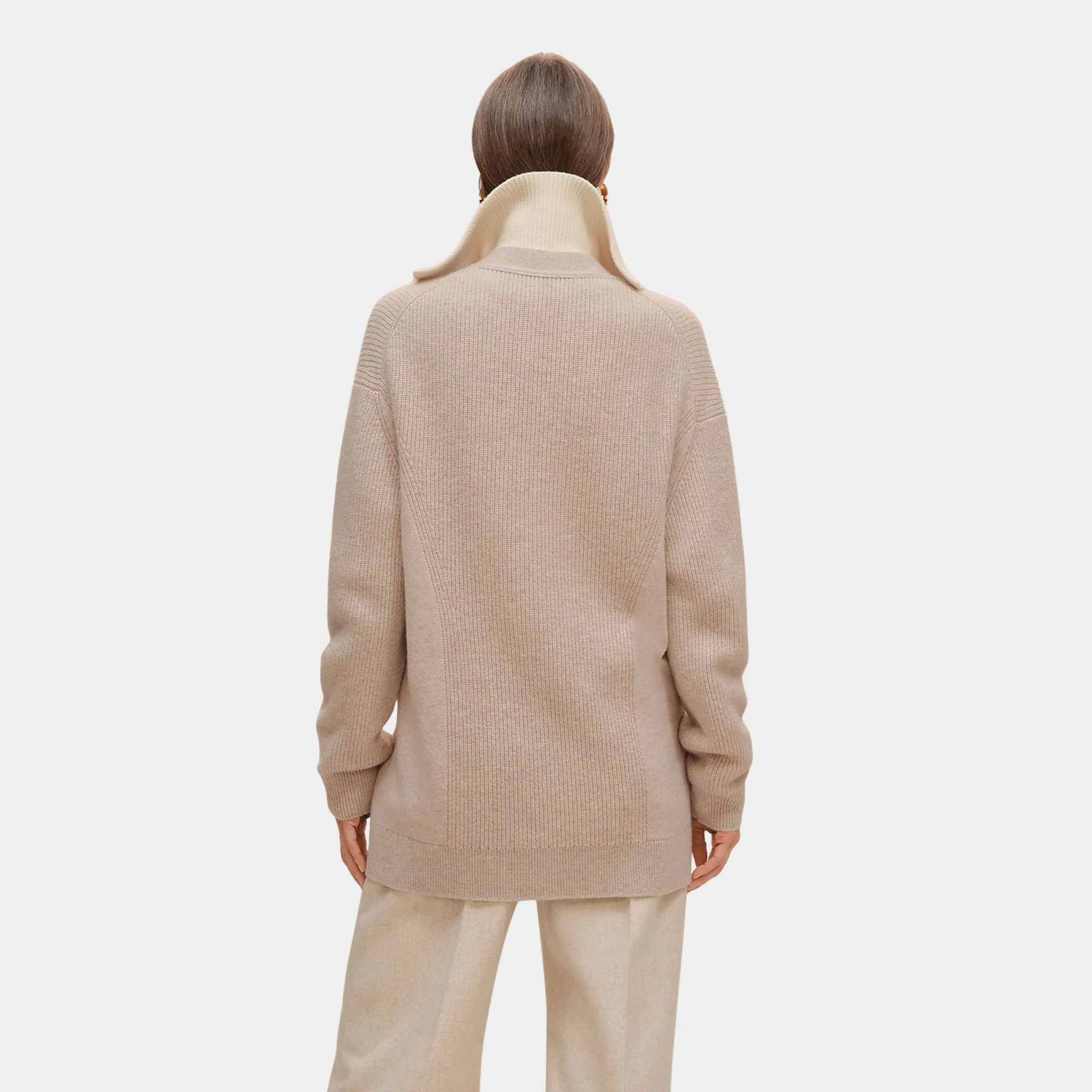 Long Cardigan in Plain Scottish Cashmere - Image 2