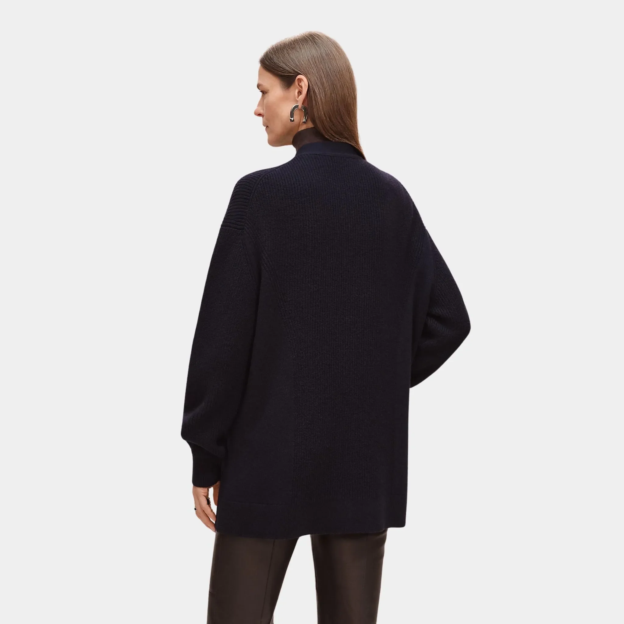 Long Cardigan in Plain Scottish Cashmere - Image 4