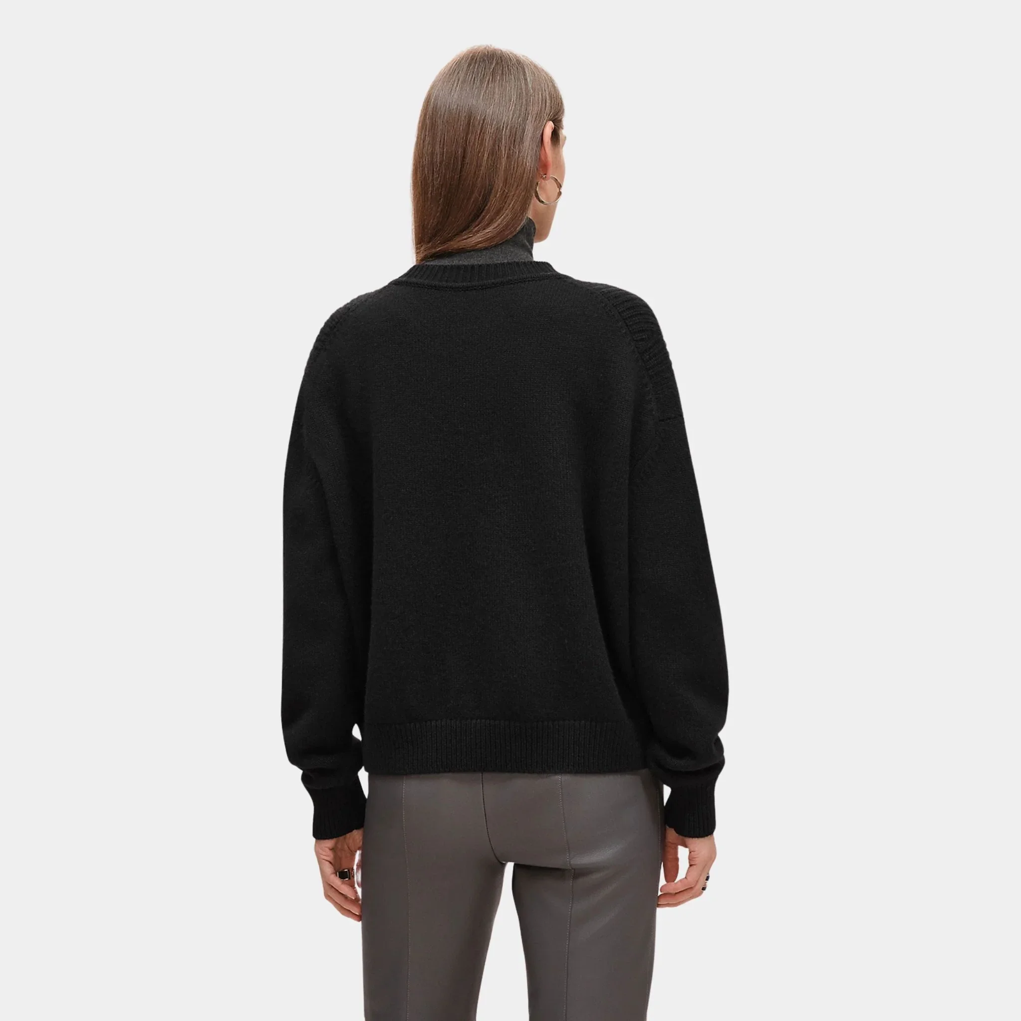 Long-sleeve Sweater in Plain Scottish Cashmere - Image 2