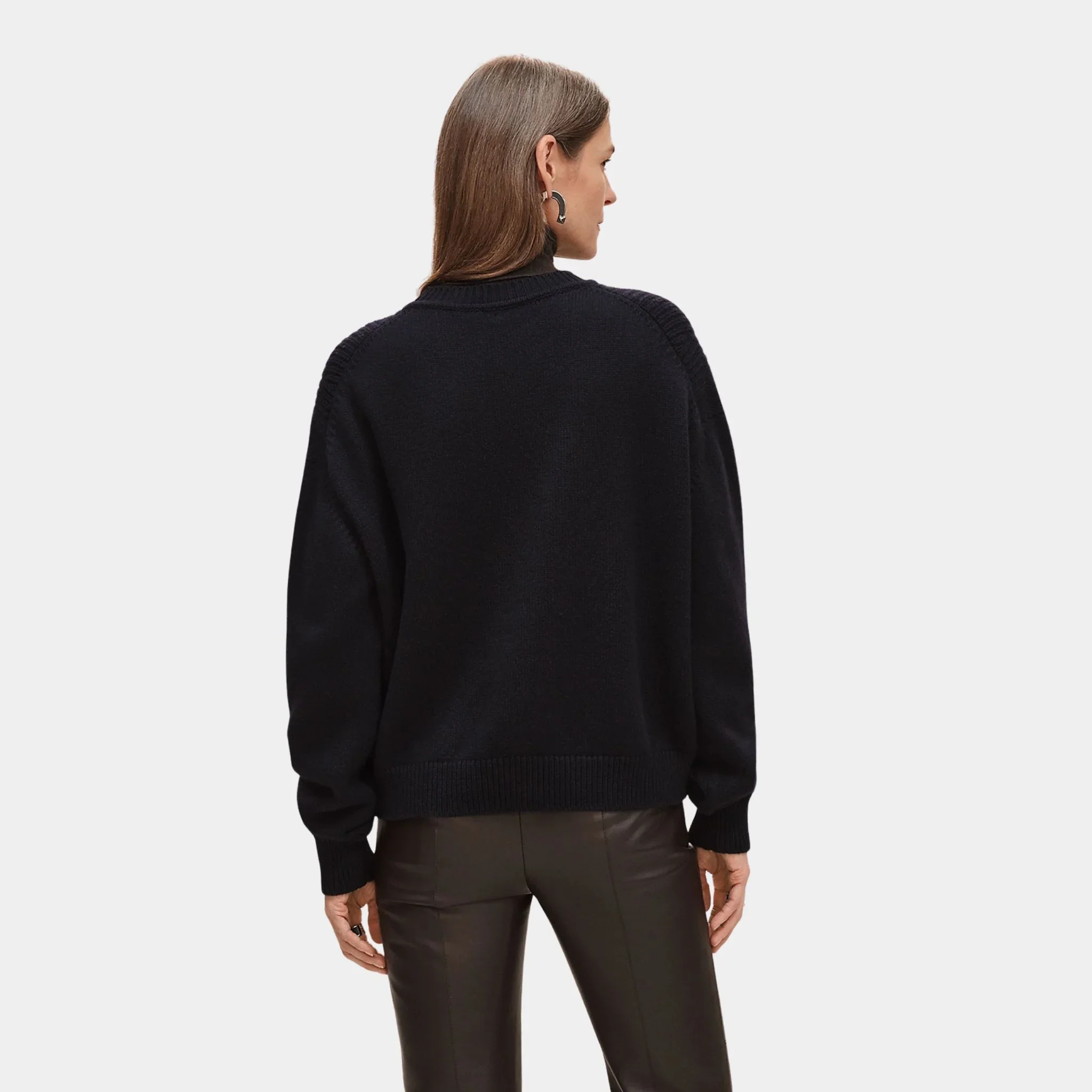 Long-sleeve Sweater in Plain Scottish Cashmere - Image 4