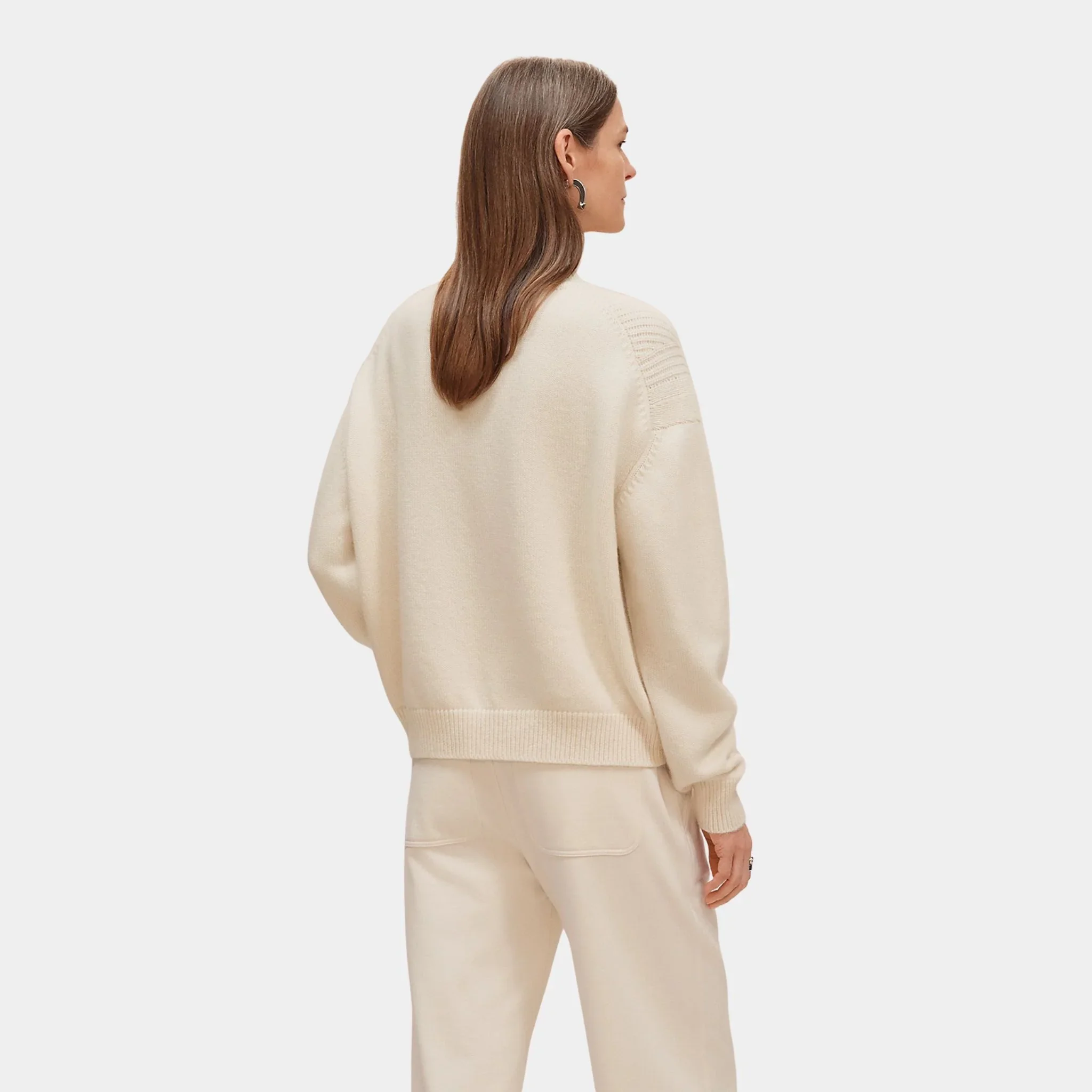 Long-sleeve Sweater in Plain Scottish Cashmere - Image 6