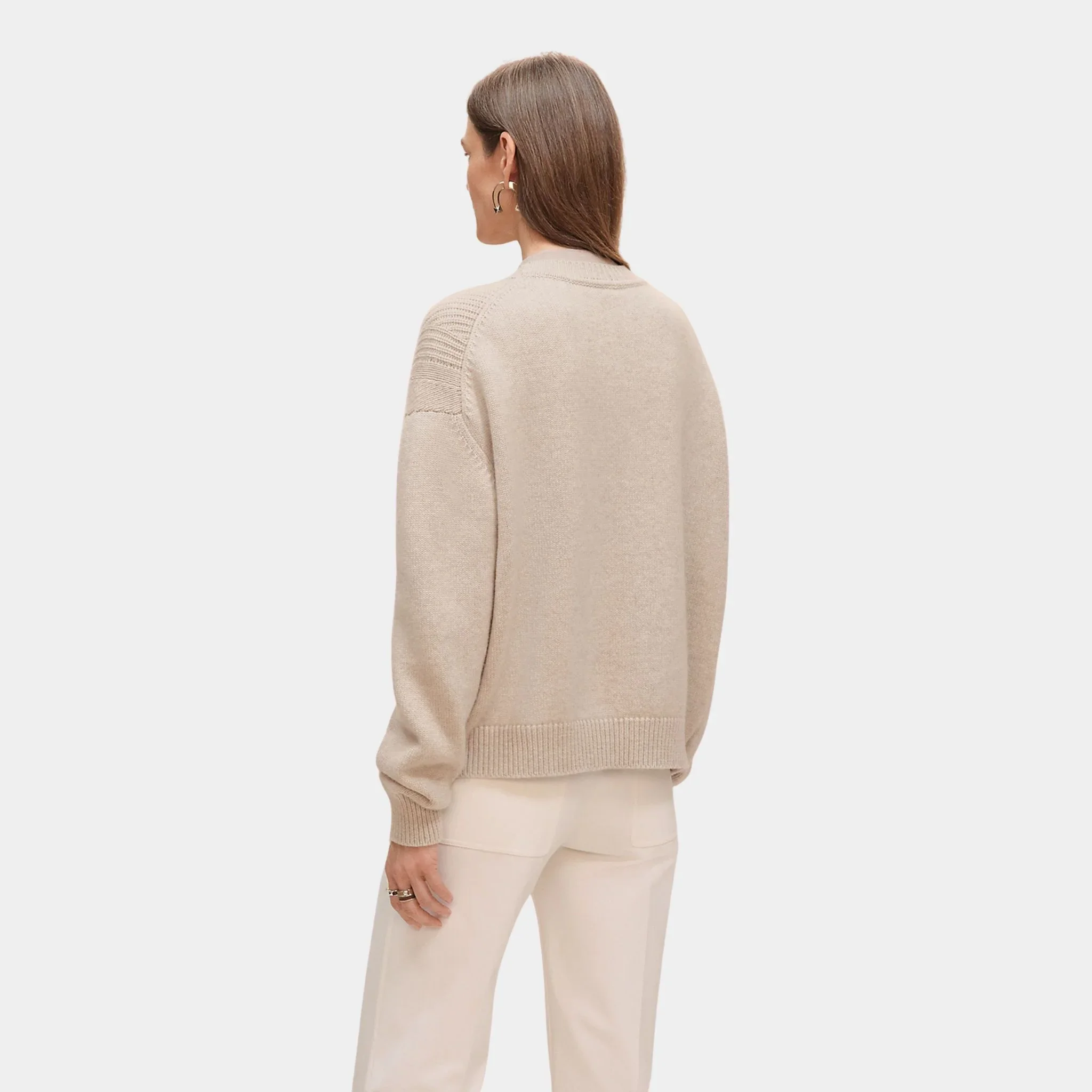 Long-sleeve Sweater in Plain Scottish Cashmere - Image 8