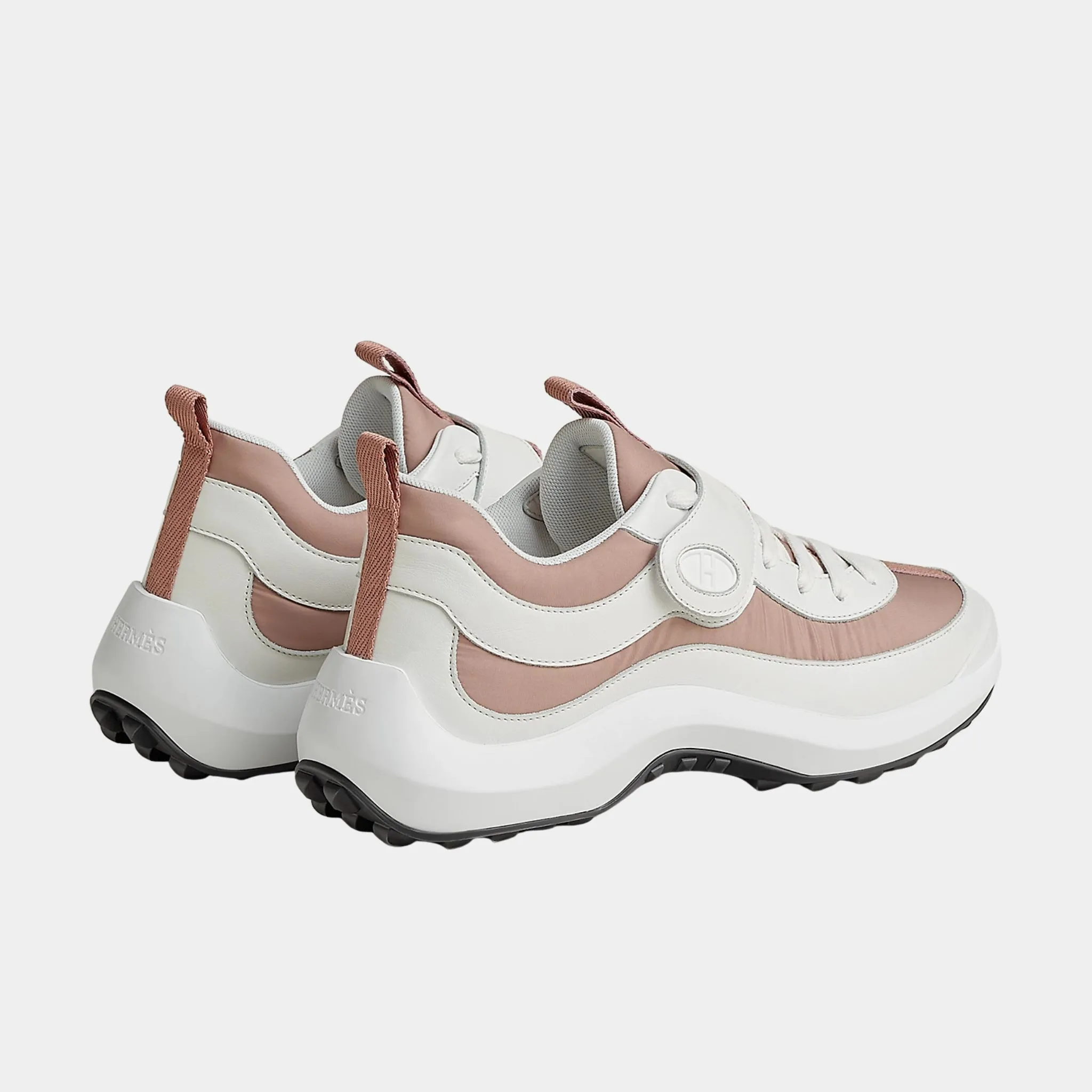 Loop Sneakers in Parachute Fabric and Calfskin - Image 3